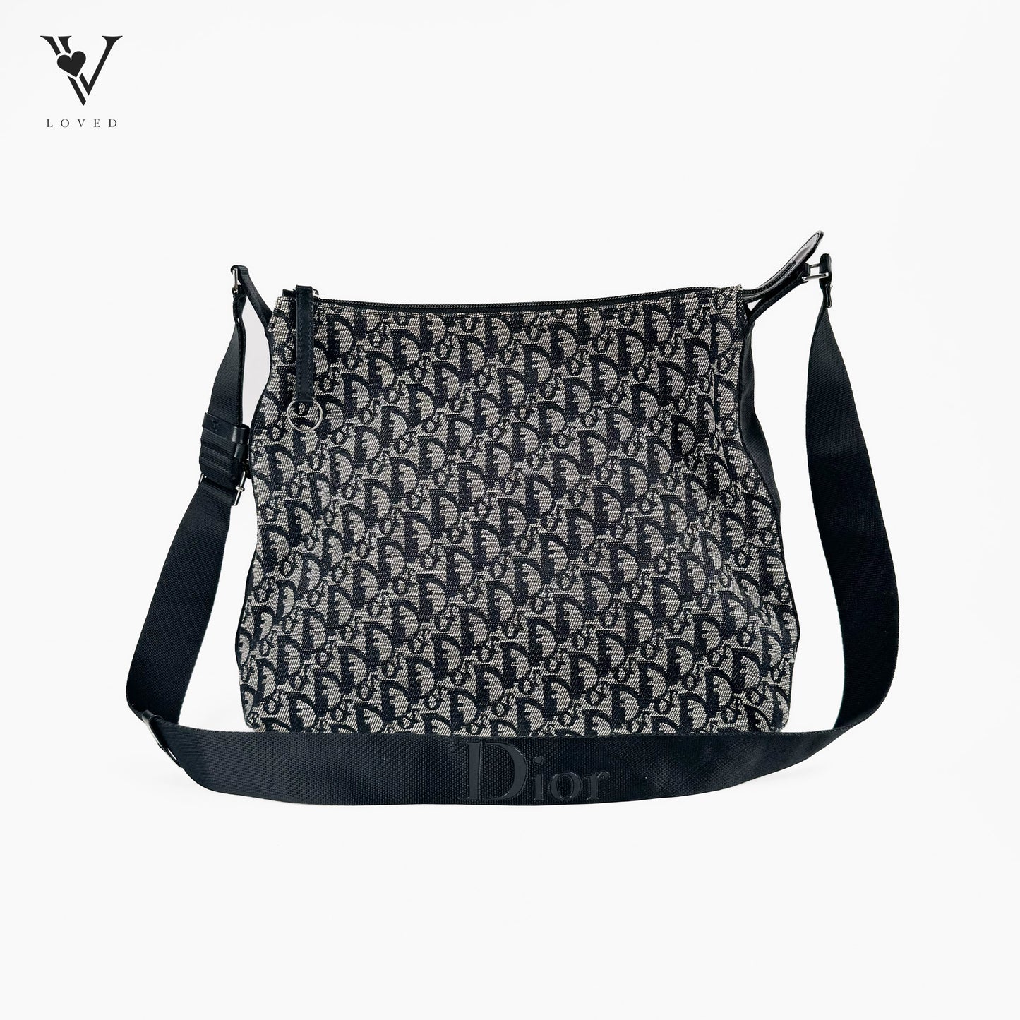 Black Dior Oblique Canvas Crossbody bag