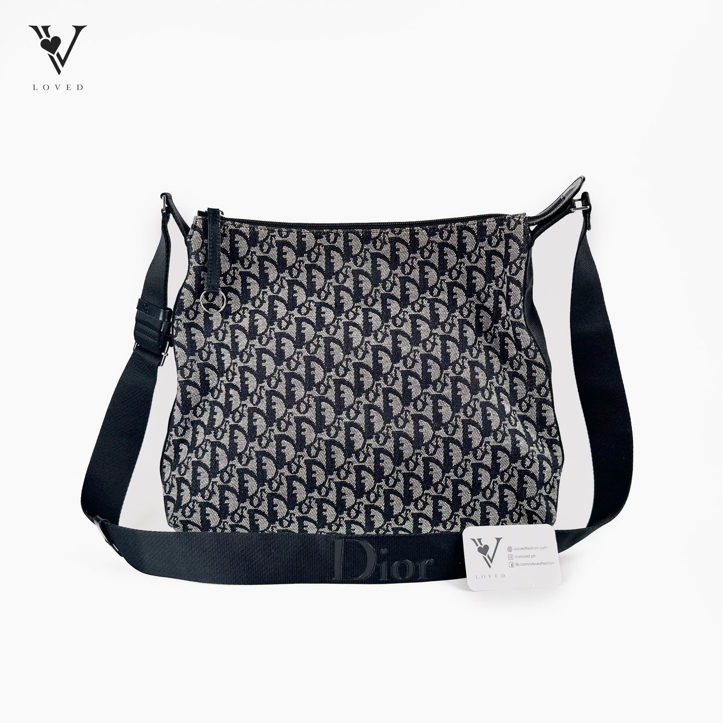 Black Dior Oblique Canvas Crossbody bag