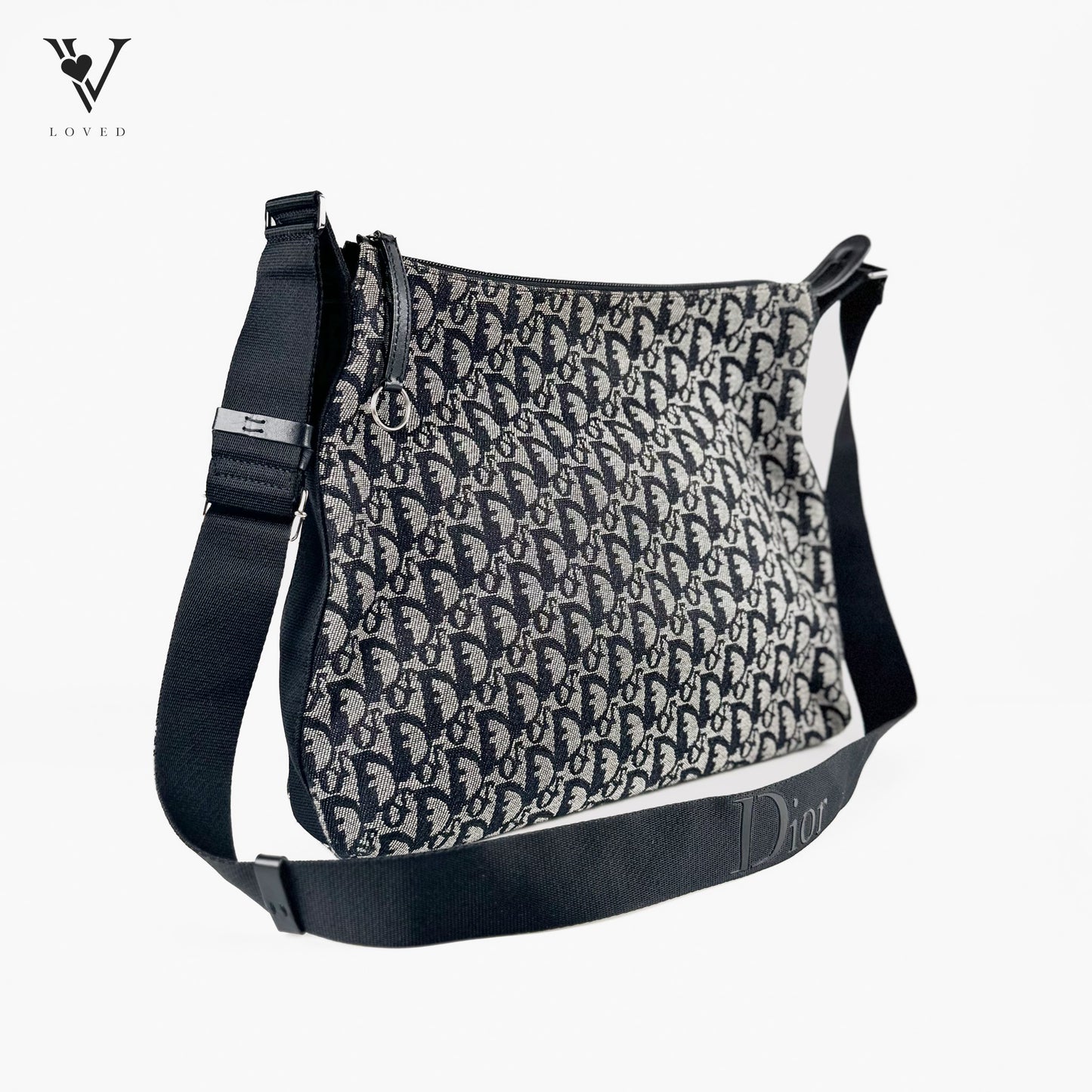 Black Dior Oblique Canvas Crossbody bag