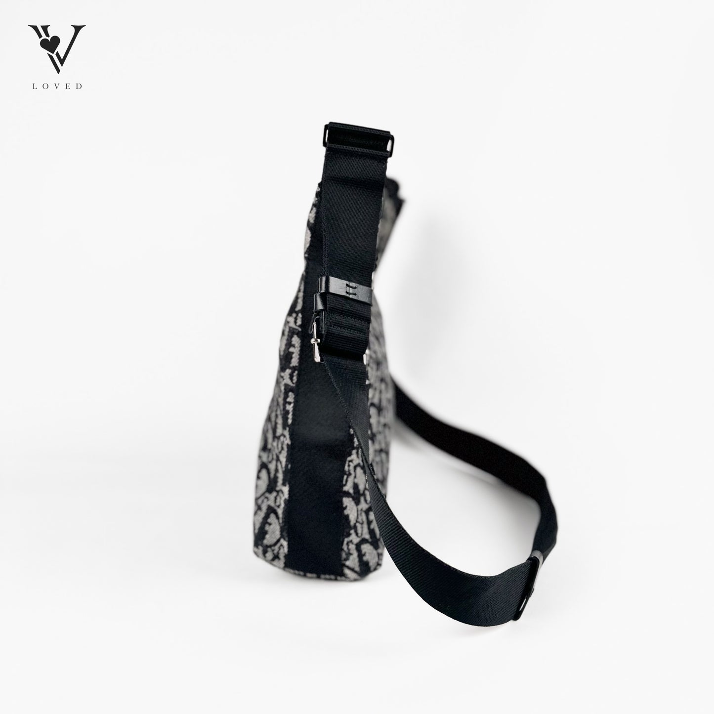 Black Dior Oblique Canvas Crossbody bag