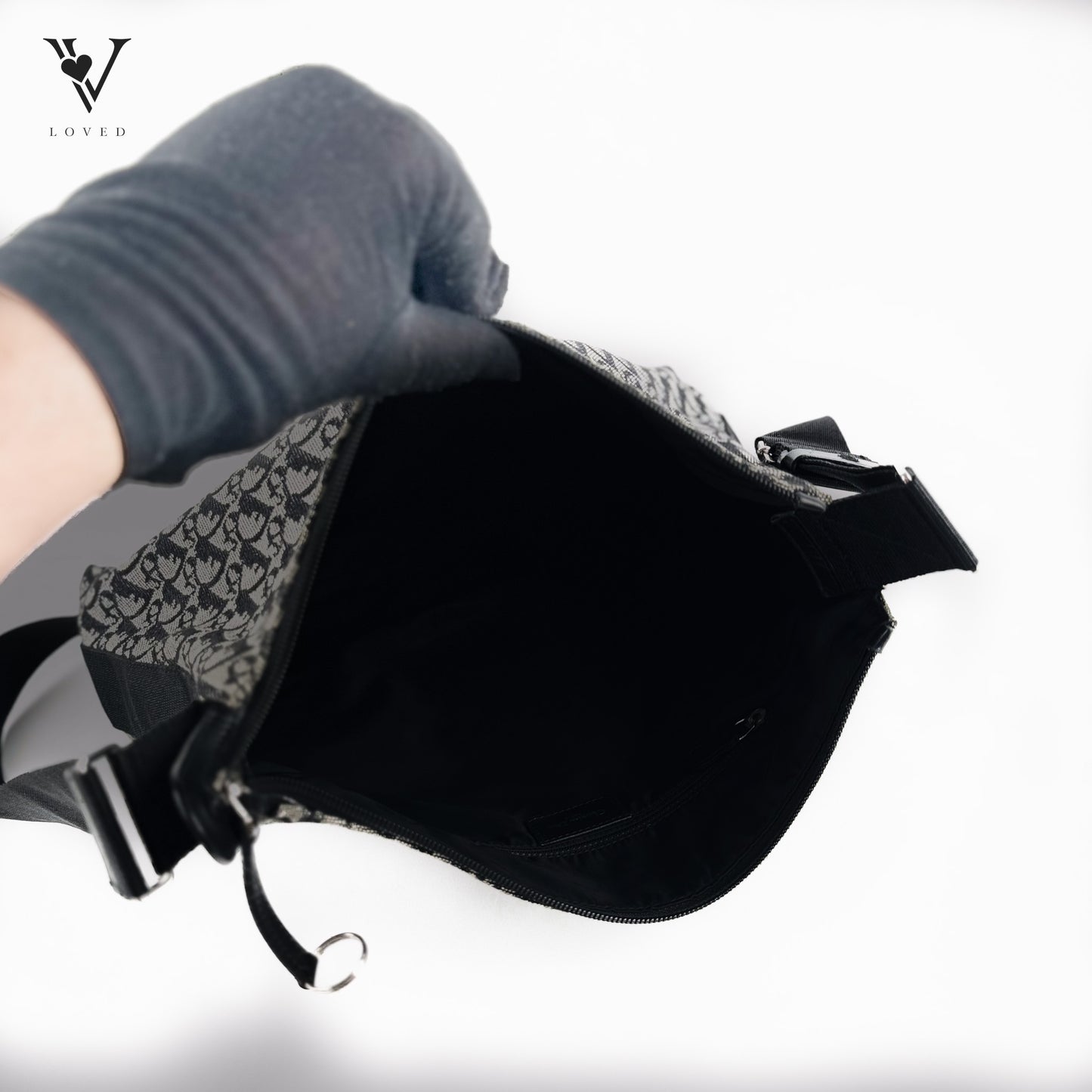 Black Dior Oblique Canvas Crossbody bag