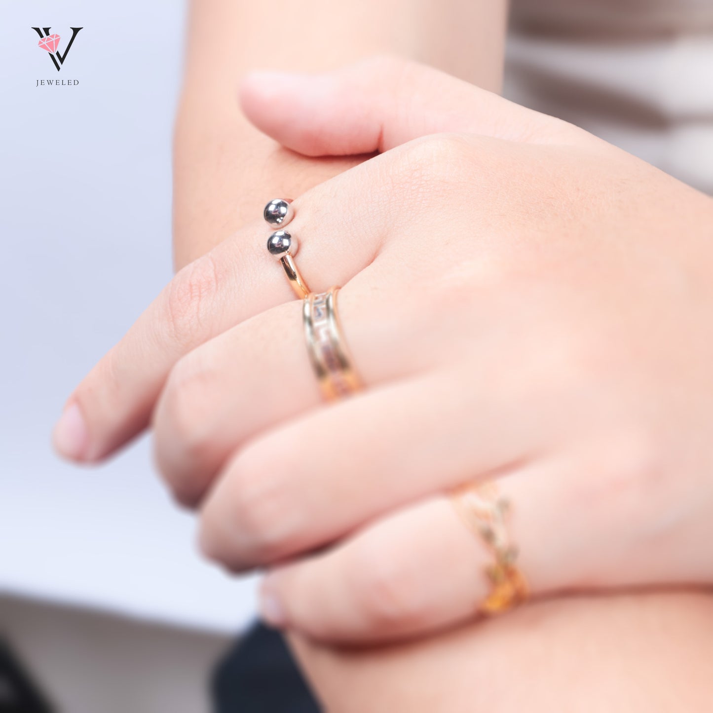 Two-Tone Ball Ring