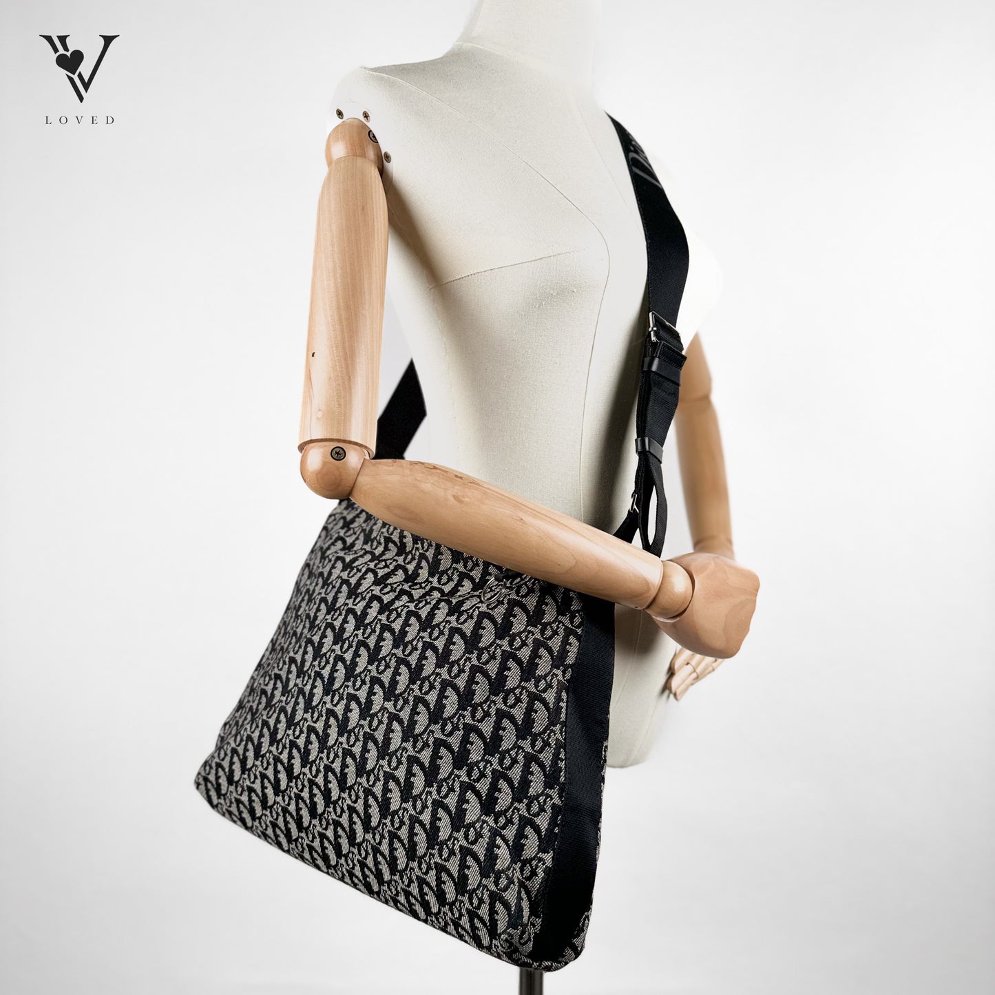 Black Dior Oblique Canvas Crossbody bag