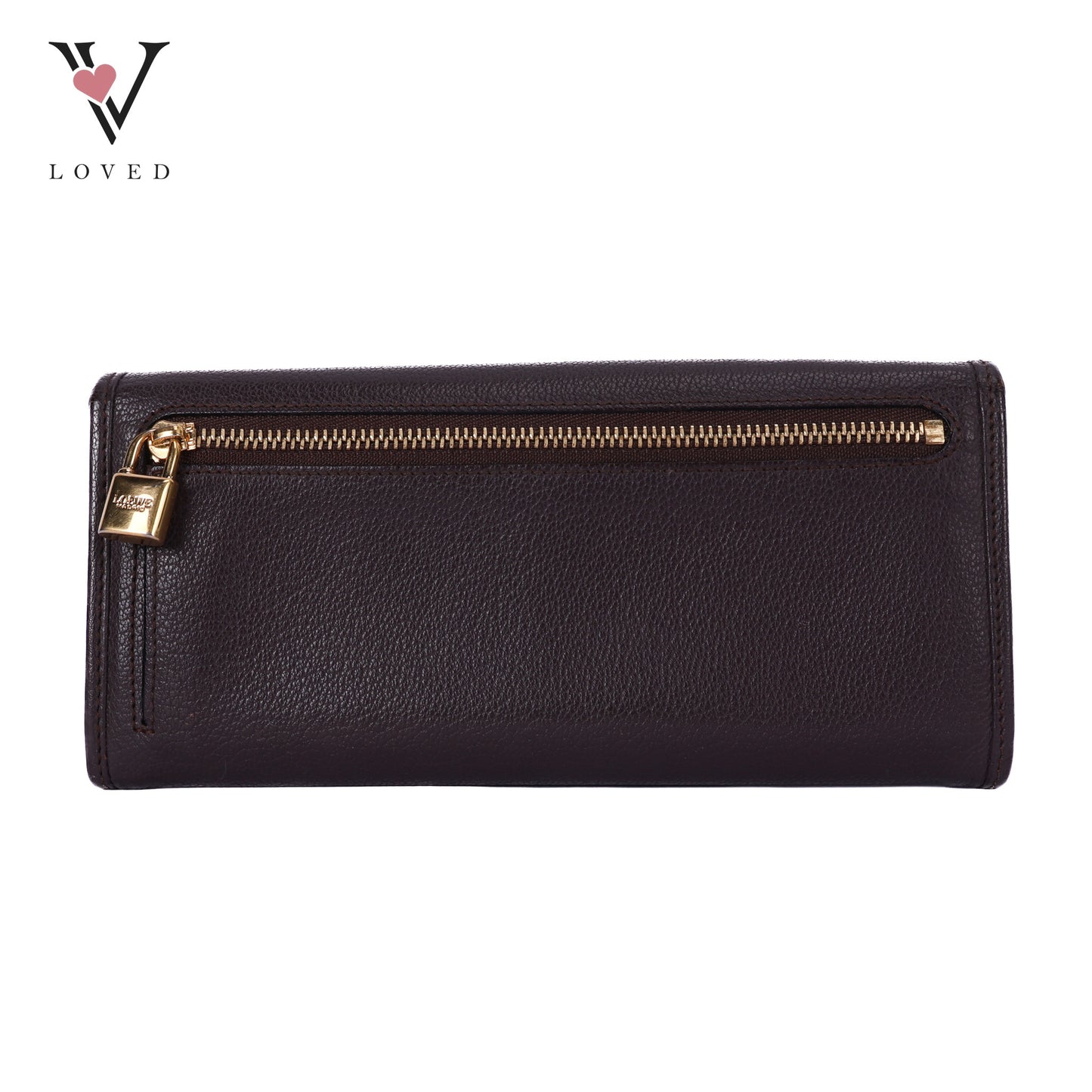 Anagram Long Wallet In Brown Vintage