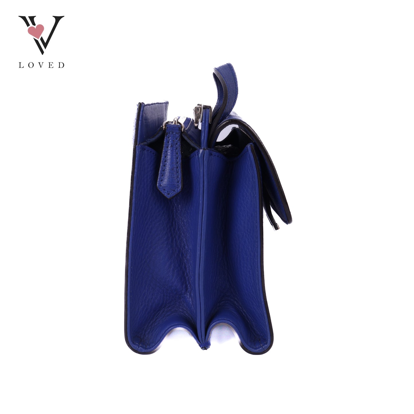 Demi Jour In Blue Saffiano Leather