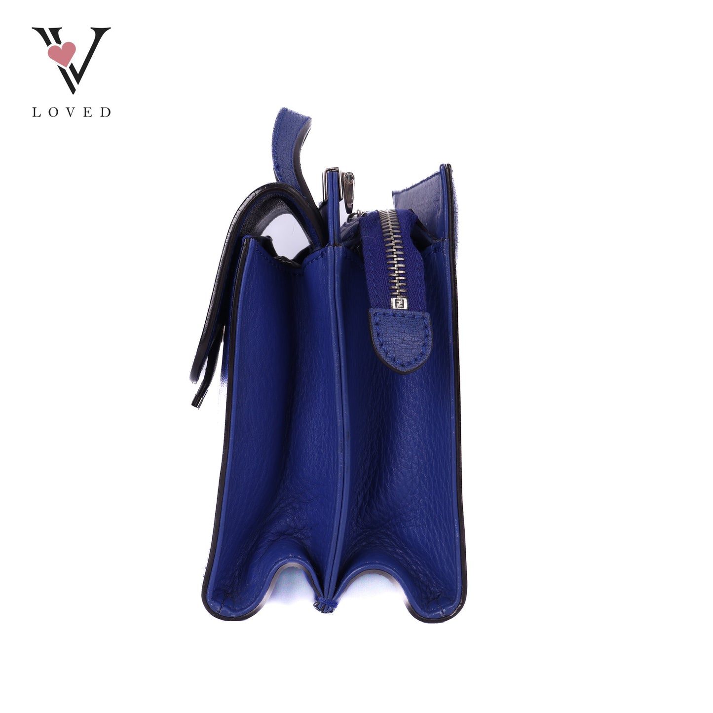 Demi Jour In Blue Saffiano Leather