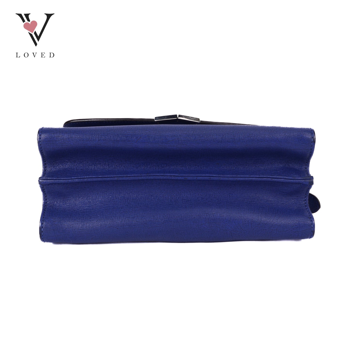 Demi Jour In Blue Saffiano Leather
