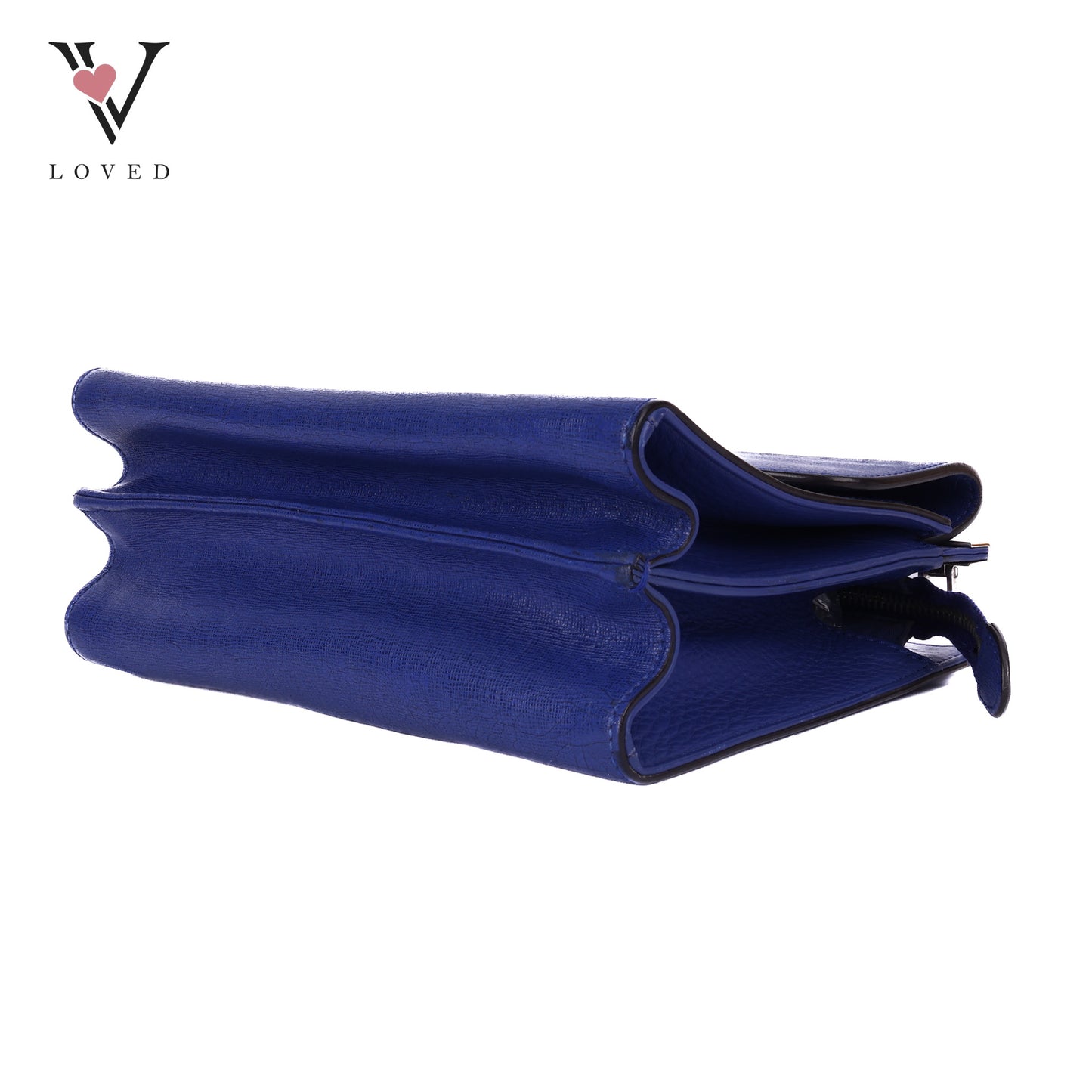 Demi Jour In Blue Saffiano Leather