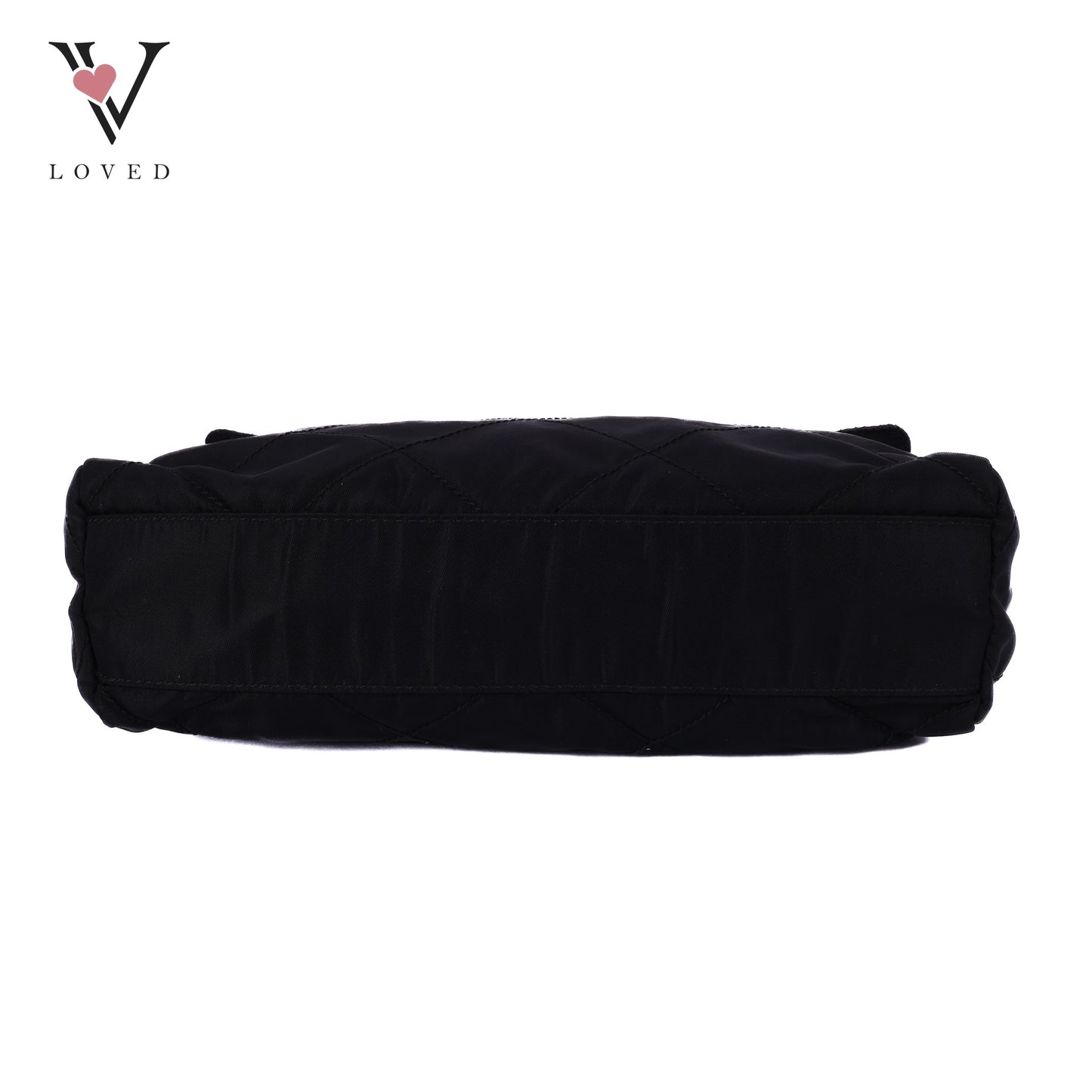 Quilted Shoulder Bag In Black Nylon
