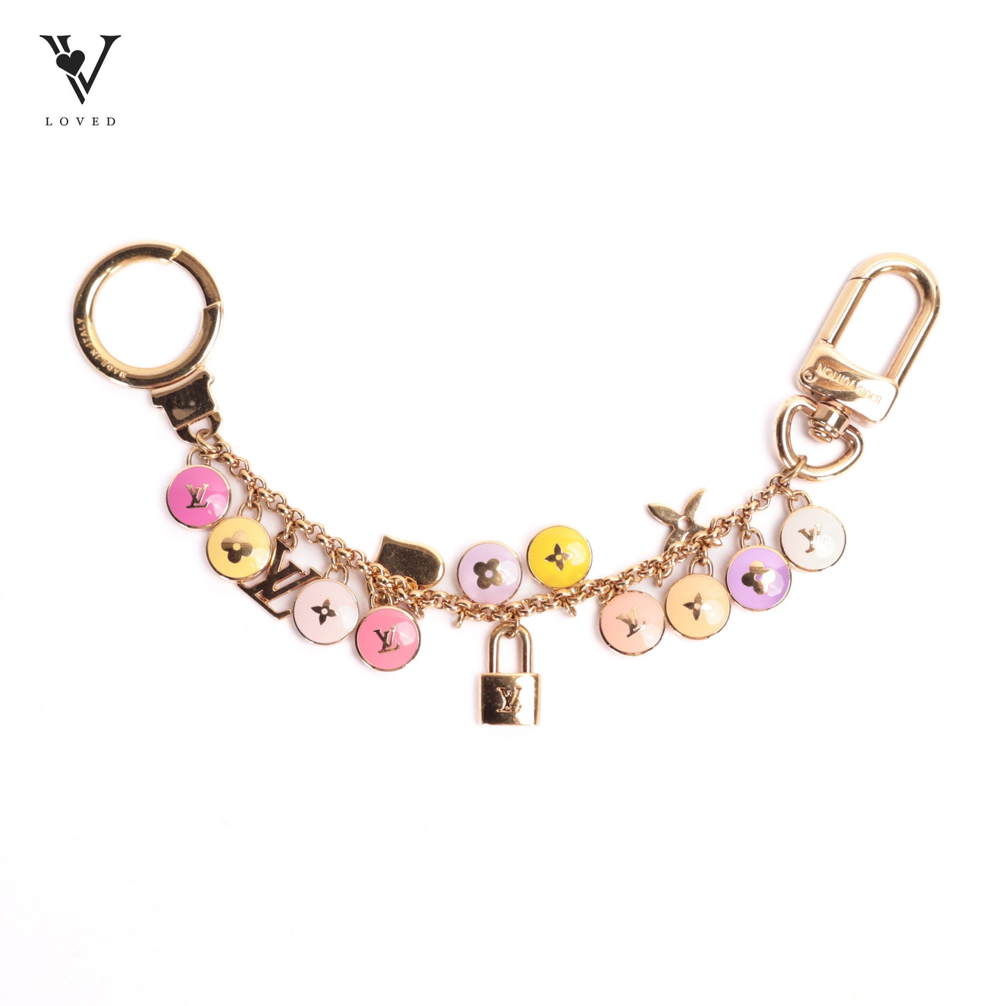 Pastilles Key Chain Multicolor Bag Charm