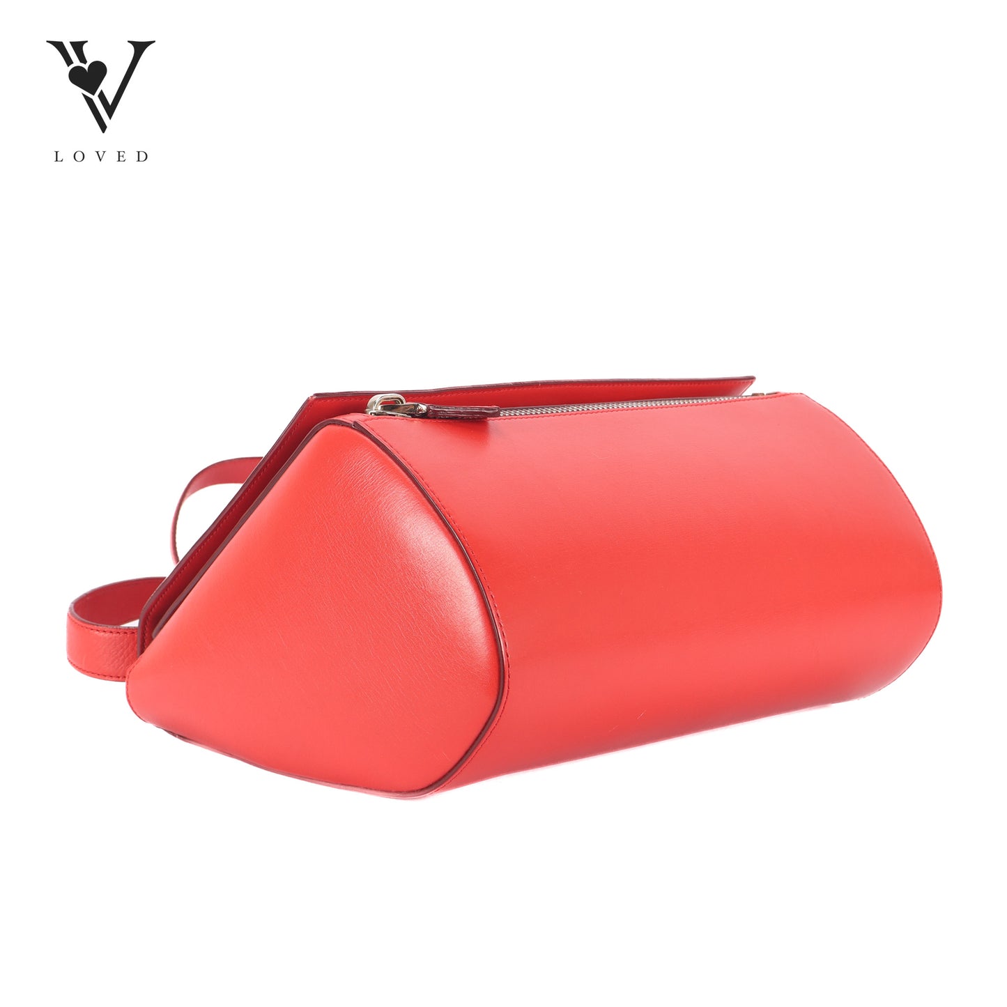 Pandora Box In Red Leather Shoulder Bag