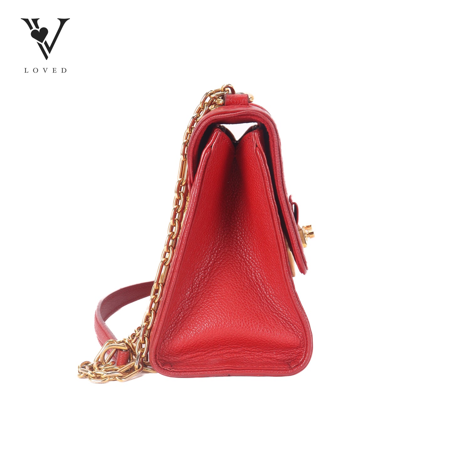 Saint Sulpice Scarlet Monogram Empriente Leather PM Bag