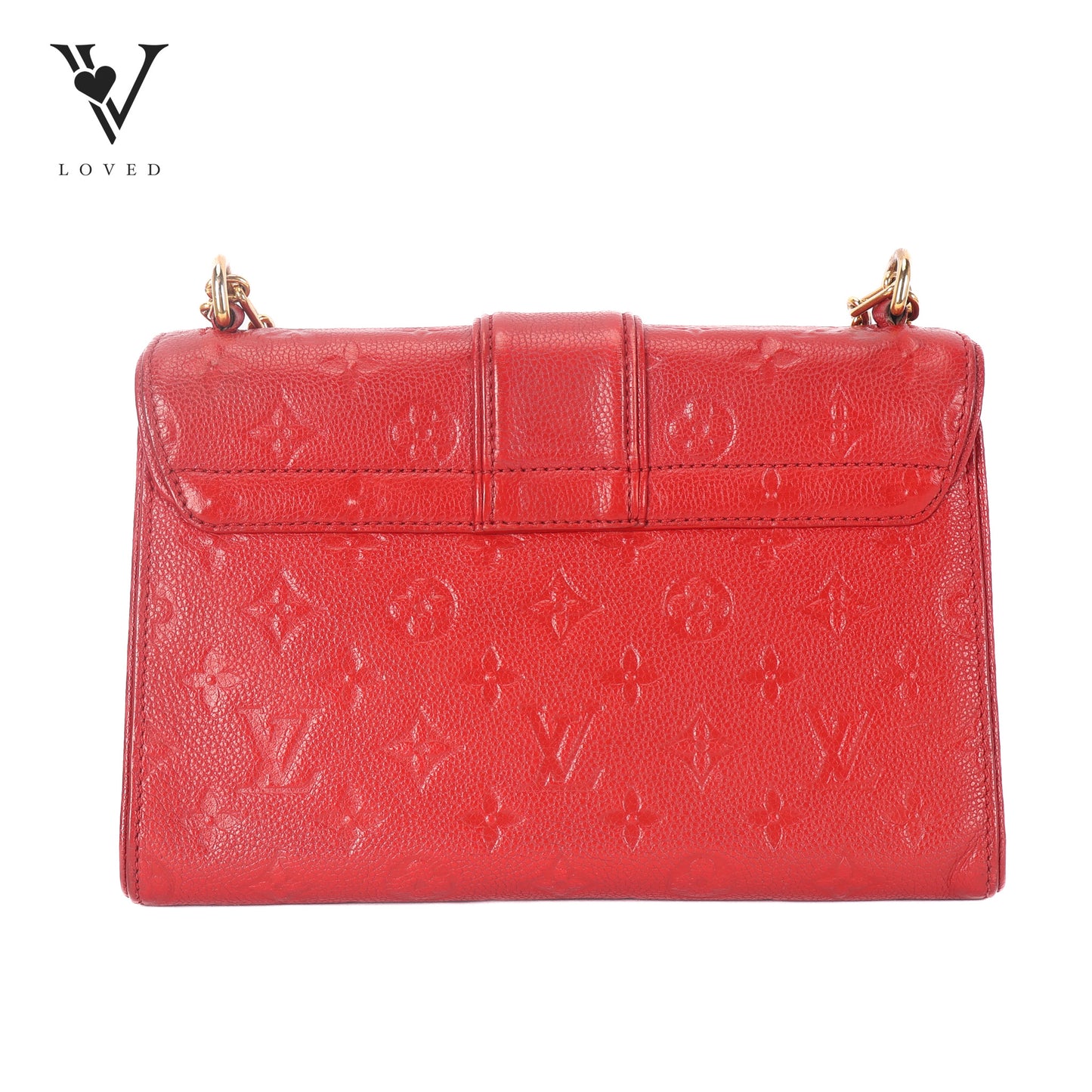 Saint Sulpice Scarlet Monogram Empriente Leather PM Bag