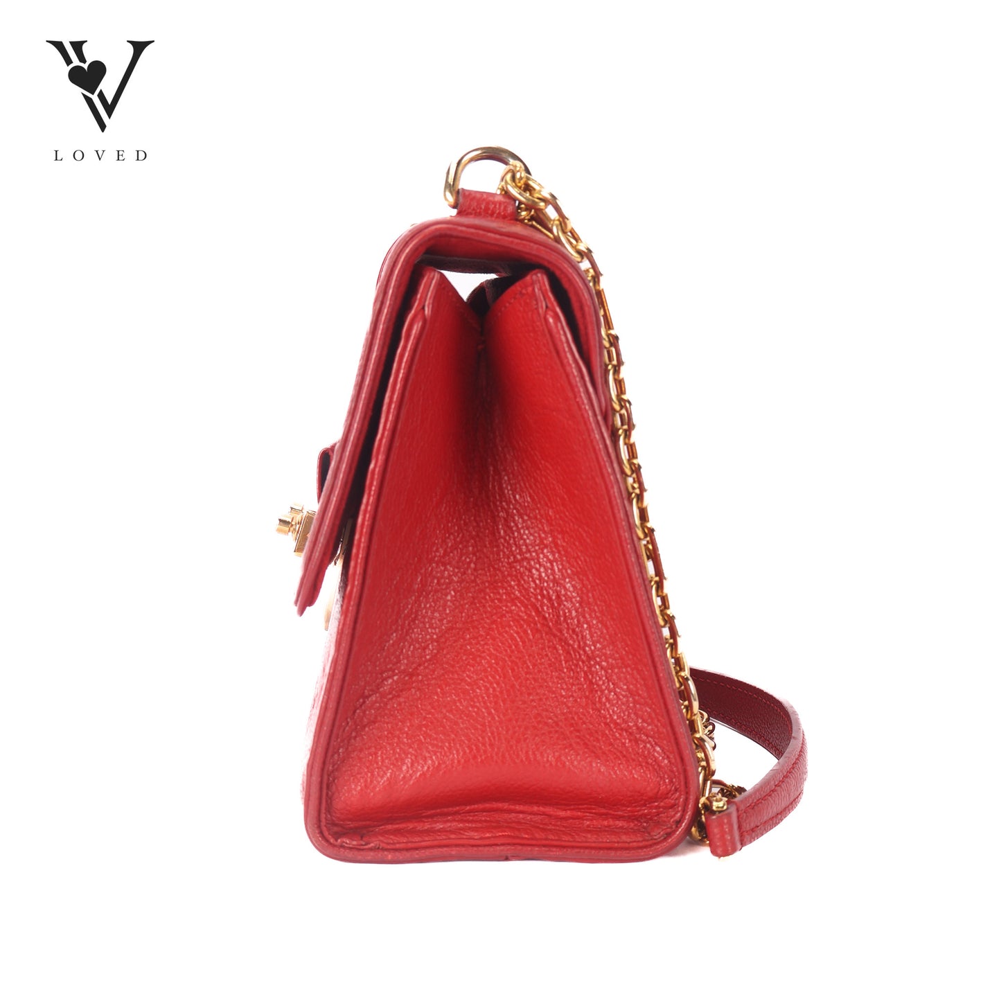 Saint Sulpice Scarlet Monogram Empriente Leather PM Bag
