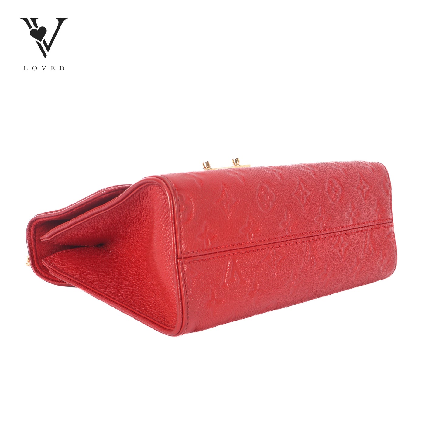 Saint Sulpice Scarlet Monogram Empriente Leather PM Bag