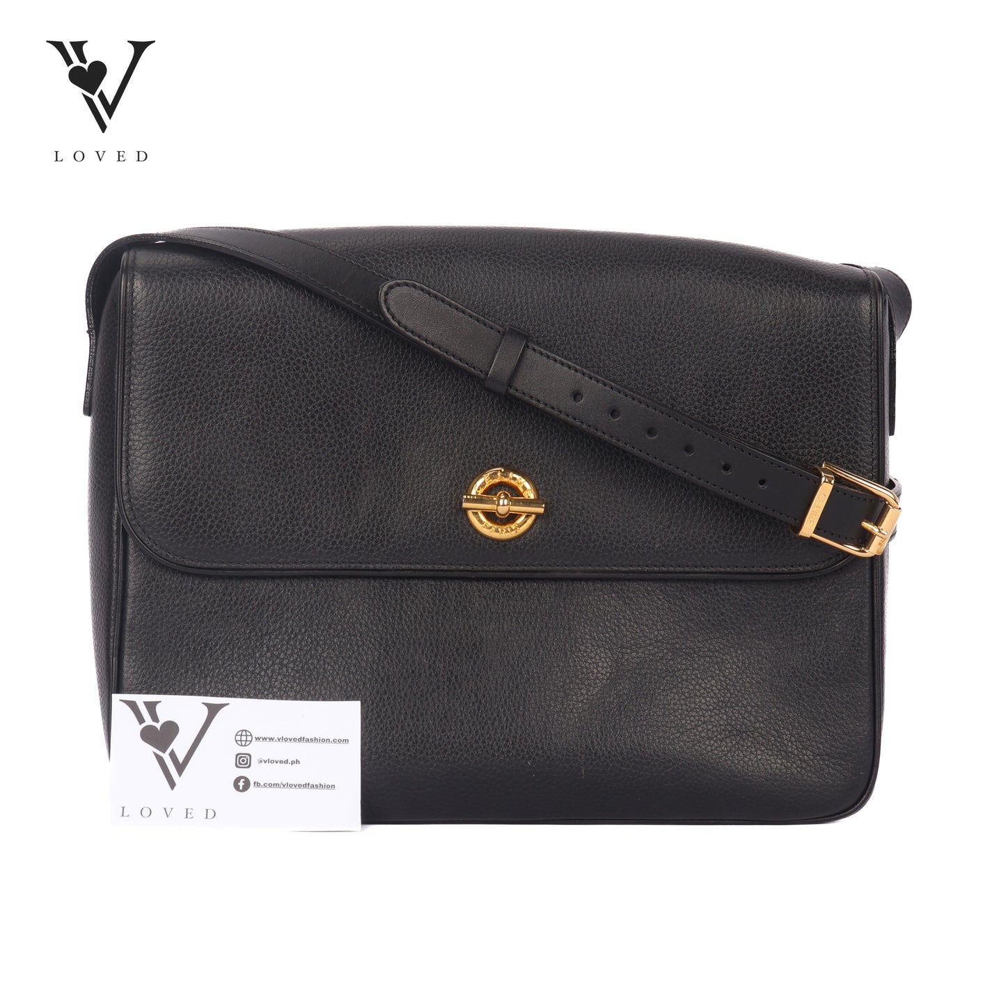 Shoulder Bag In Black Leather