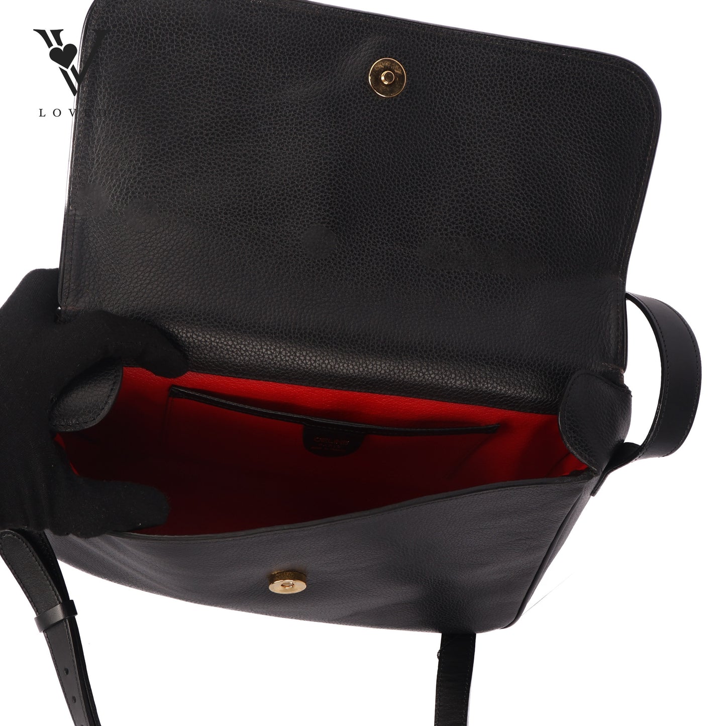 Shoulder Bag In Black Leather