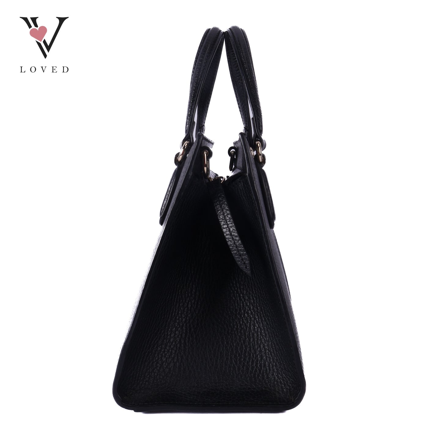 Soho Interlocking Black Handbag