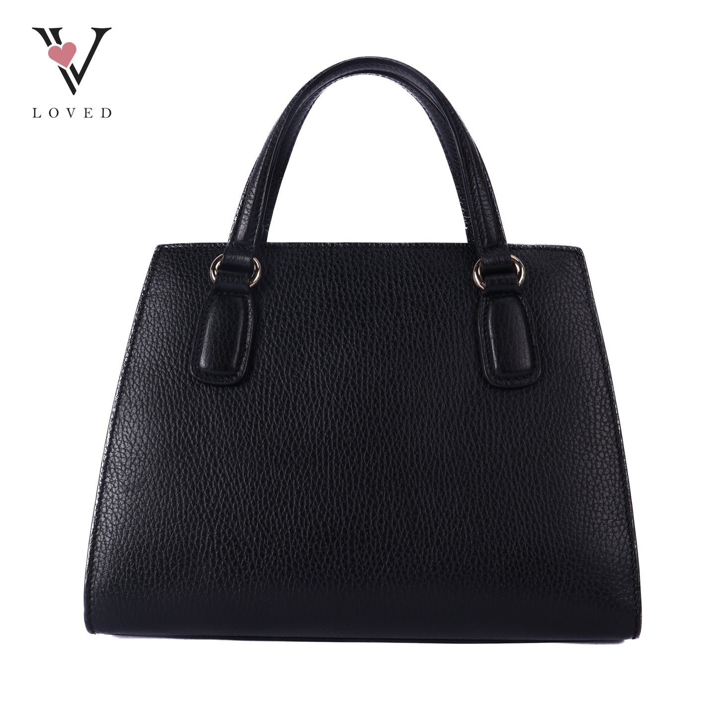 Soho Interlocking Black Handbag