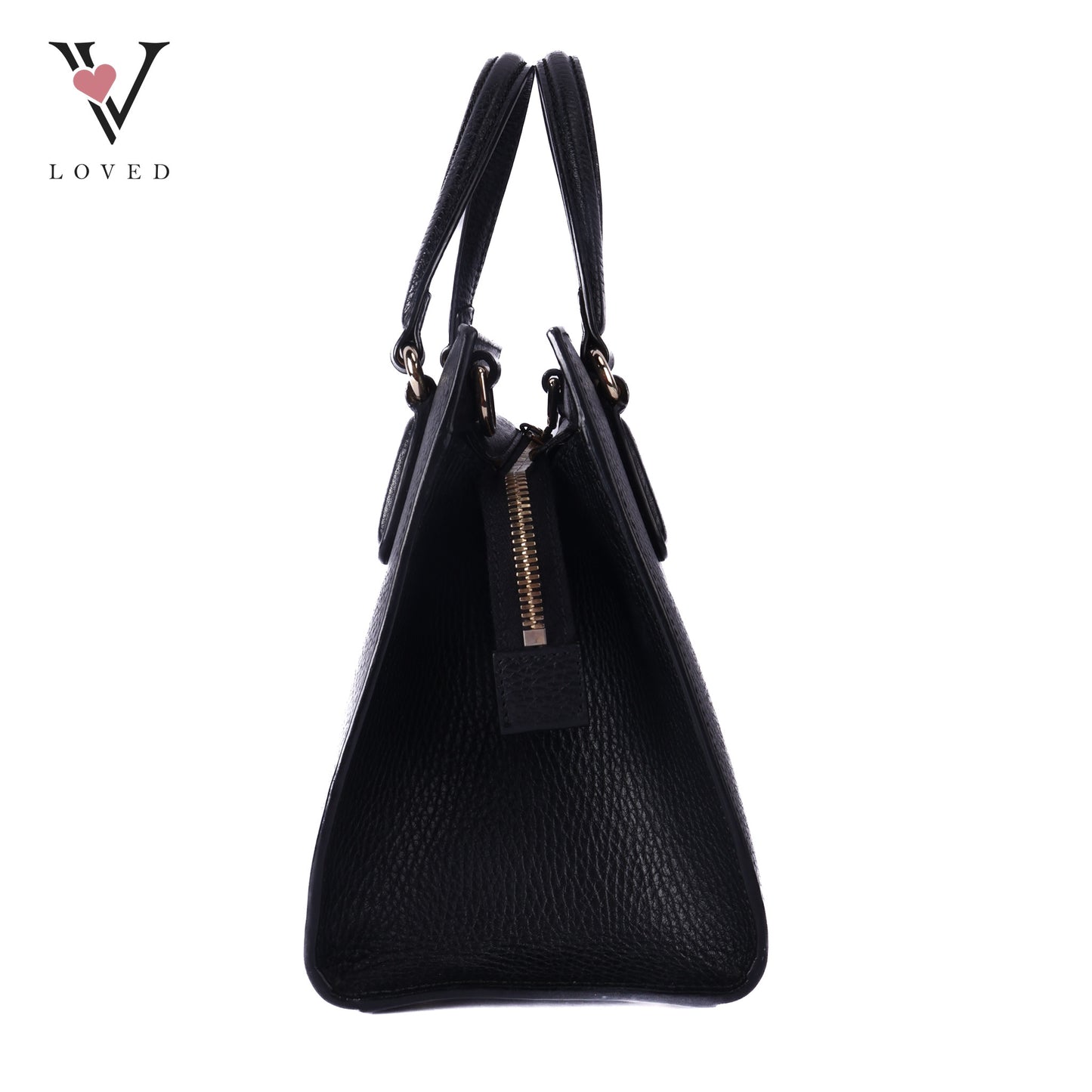 Soho Interlocking Black Handbag