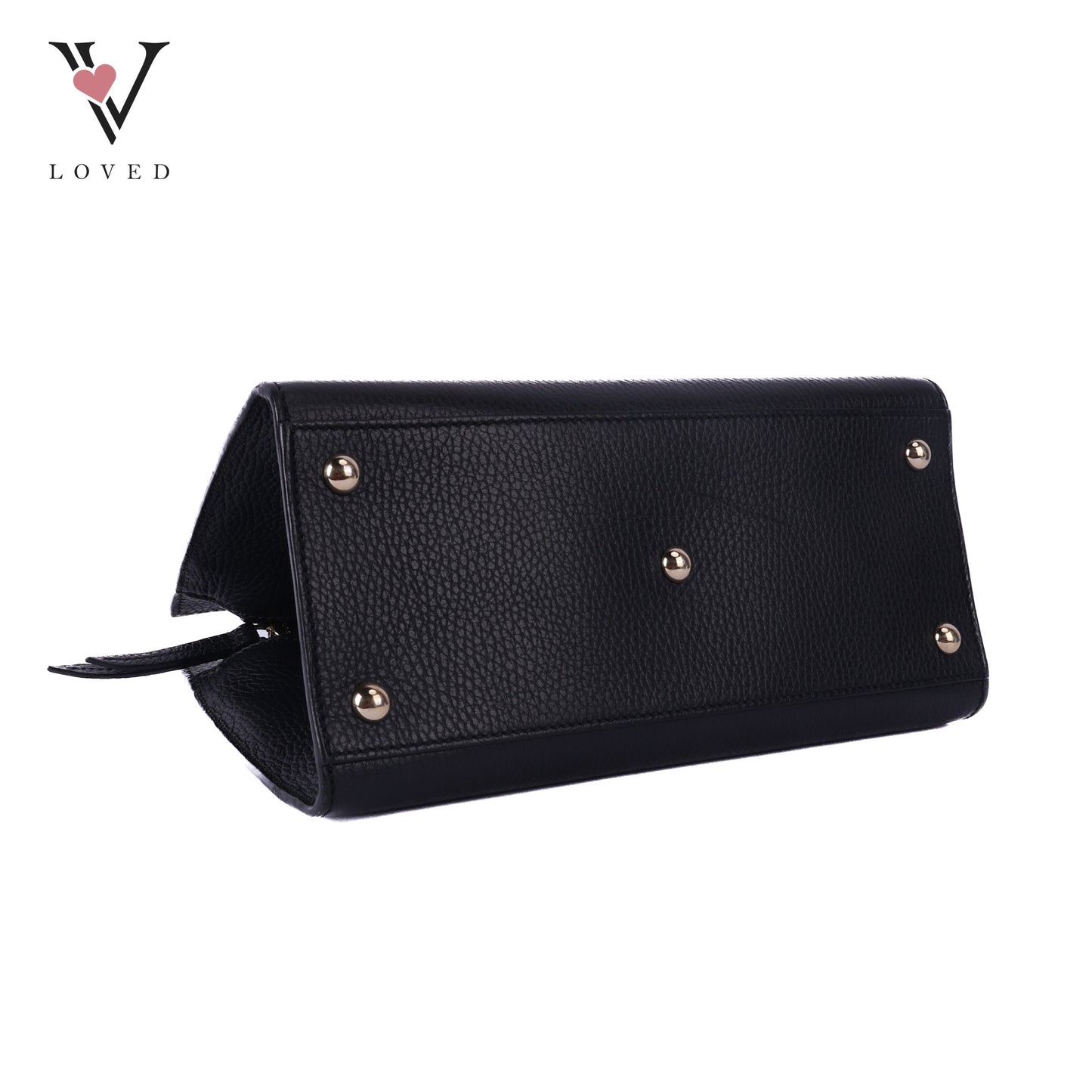Soho Interlocking Black Handbag