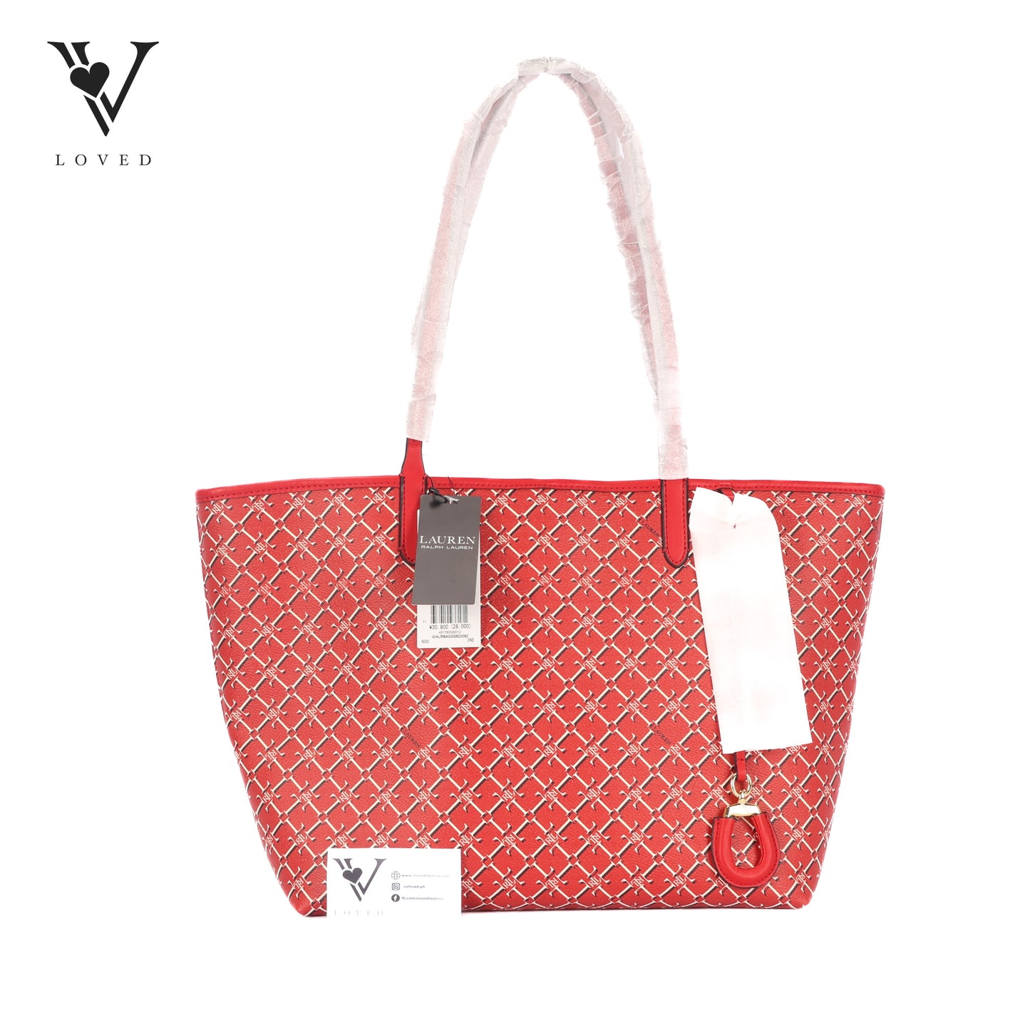 Collins Logo Print Tote Bag