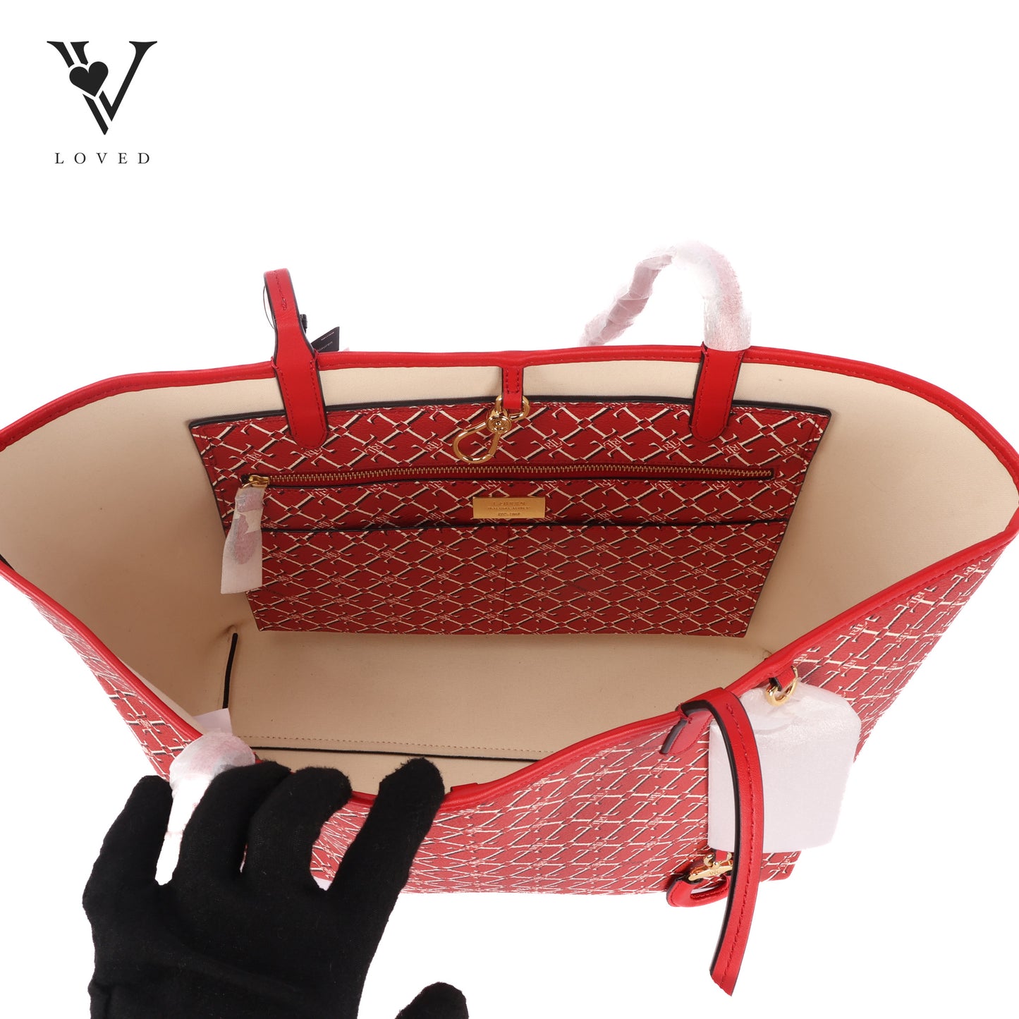 Collins Logo Print Tote Bag