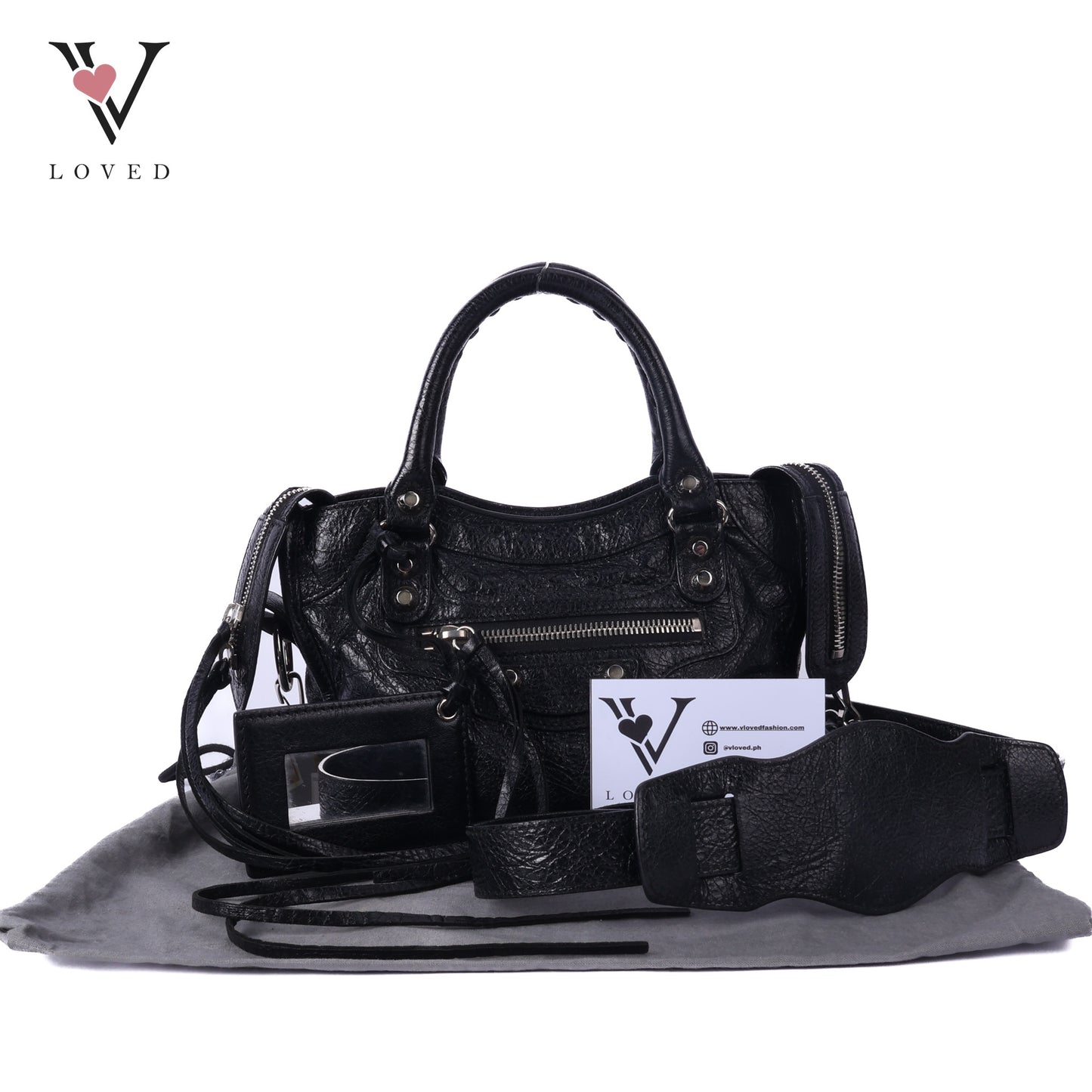 Classic Mini City Bag In Lambskin Leather
