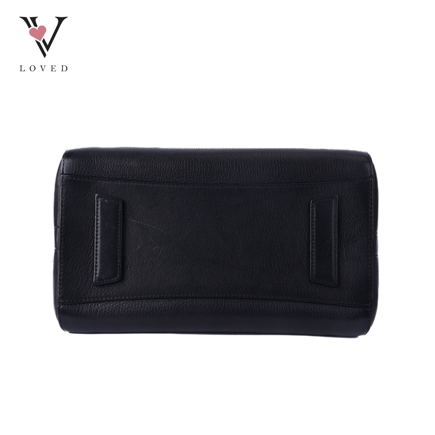 Black Leather Antigona Small Tote Bag