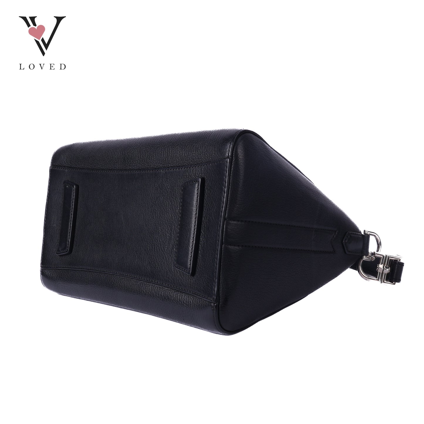 Black Leather Antigona Small Tote Bag