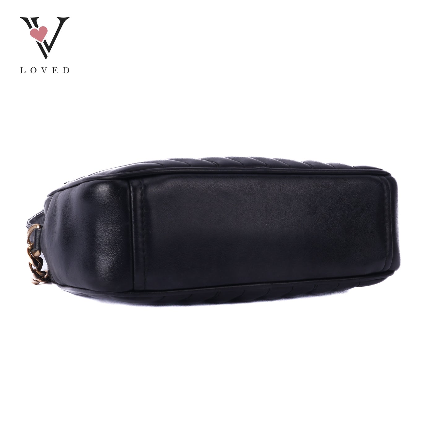 Black Diagramme Leather Camera Bag