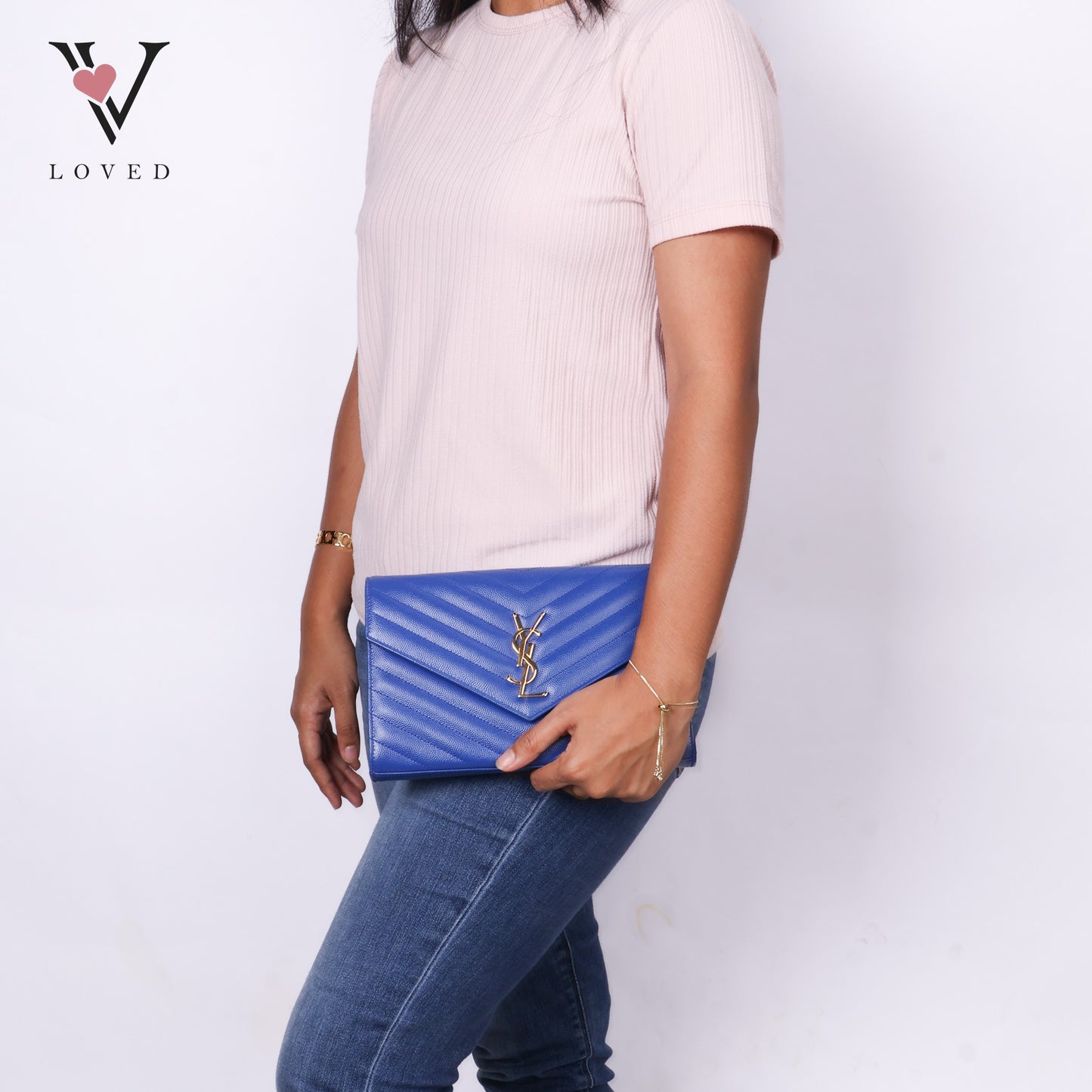 Cassandre Envelope Wallet On Chain Blue