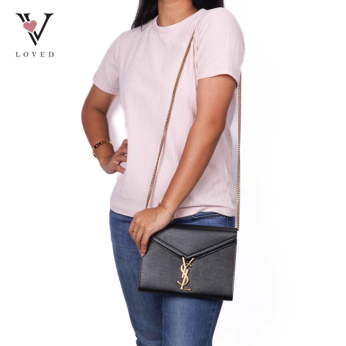 Grain De Poudre Monogram Cassandra Clasp Bag