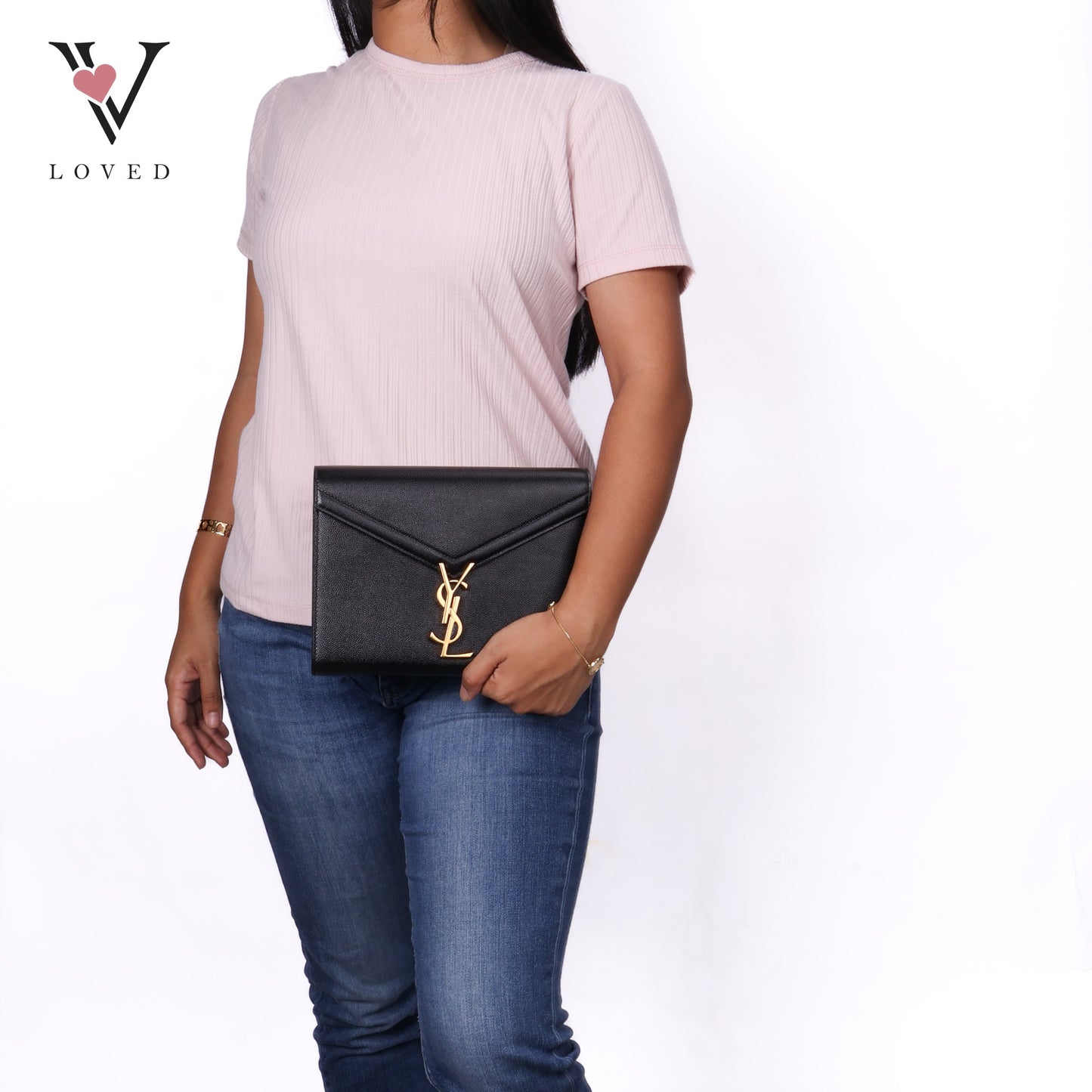 Grain De Poudre Monogram Cassandra Clasp Bag