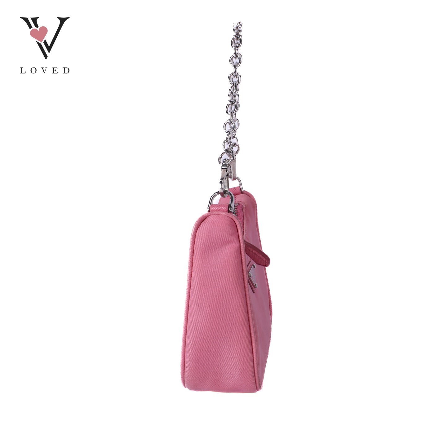Tessuto Nylon Saffiano Mini Re-Edition 2000 In Begonia