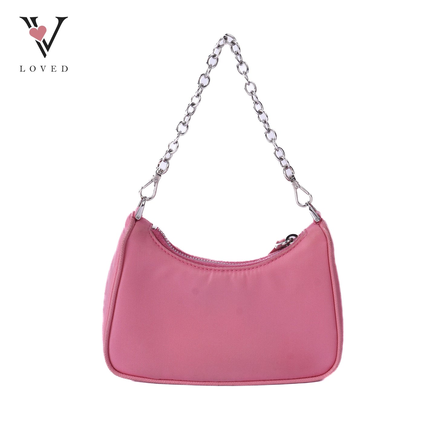 Tessuto Nylon Saffiano Mini Re-Edition 2000 In Begonia