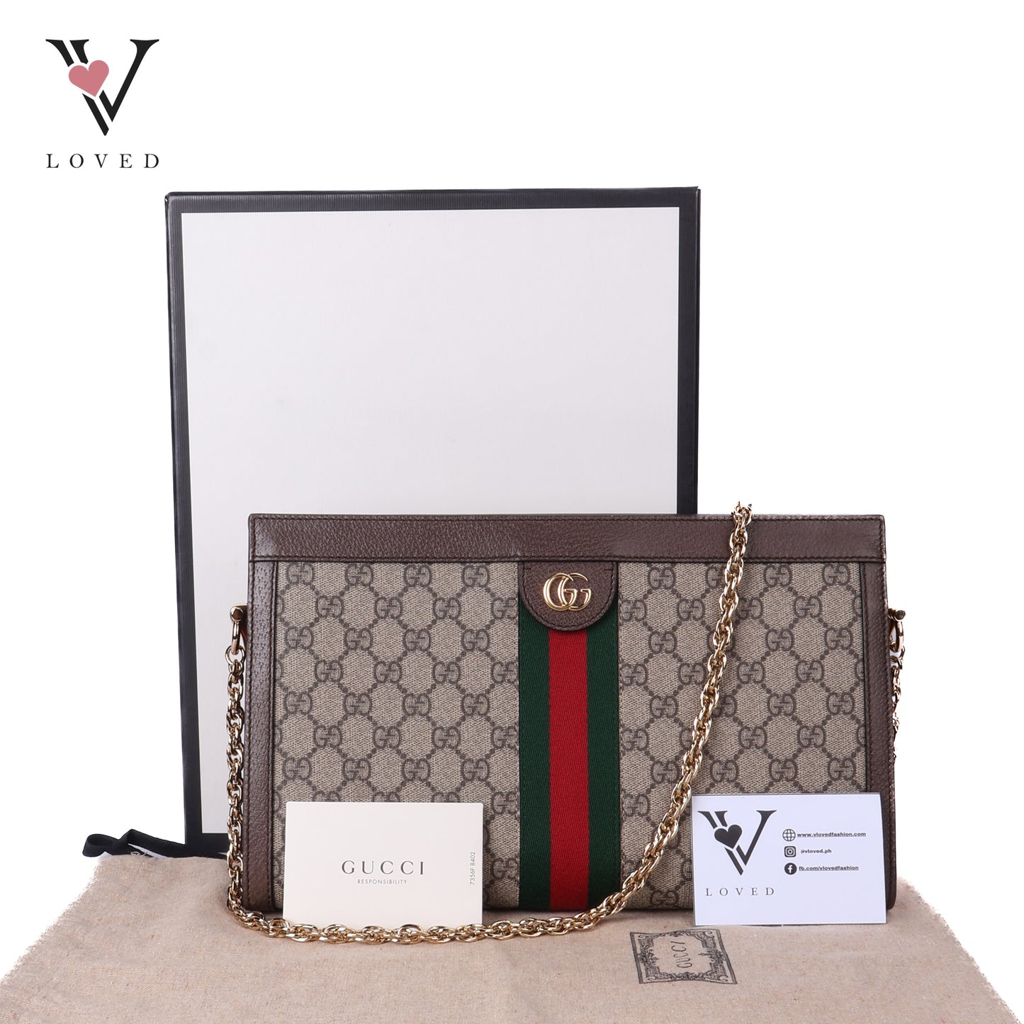 GG Supreme Sherry Line Ophidia Medium Shoulder Bag