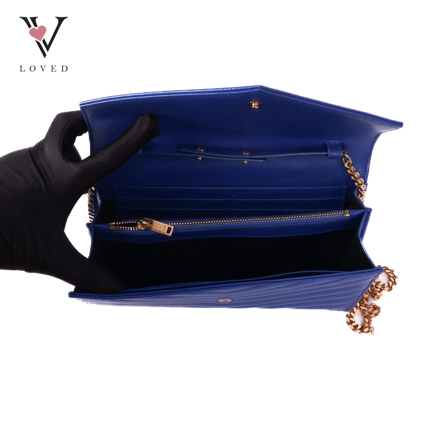 Cassandre Envelope Wallet On Chain Blue