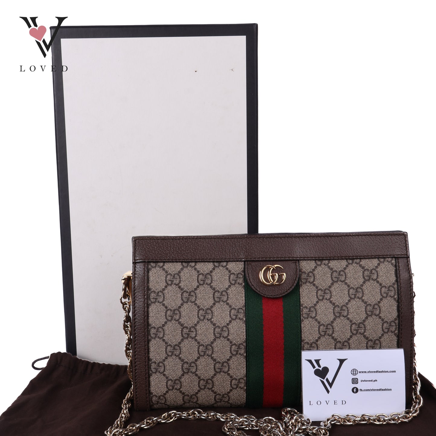GG Supreme Sherry Line Ophidia Small Shoulder Bag