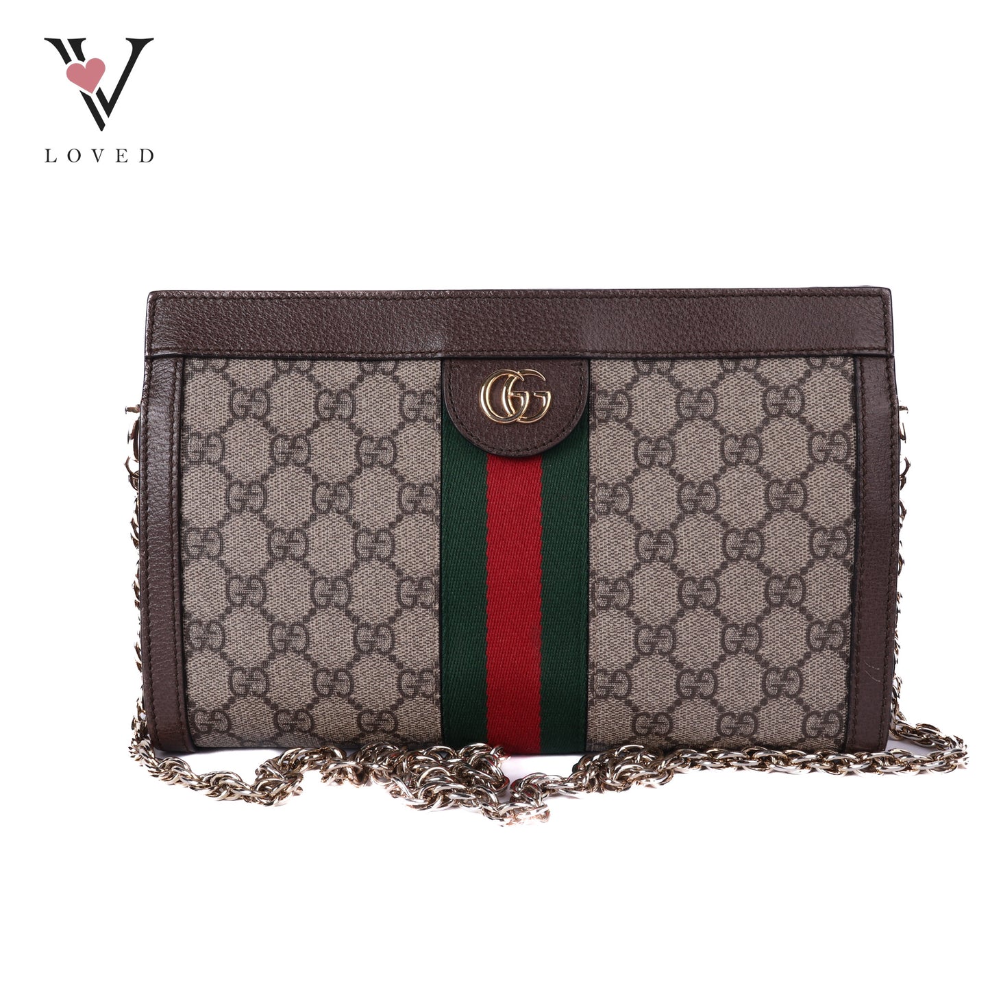 GG Supreme Sherry Line Ophidia Small Shoulder Bag