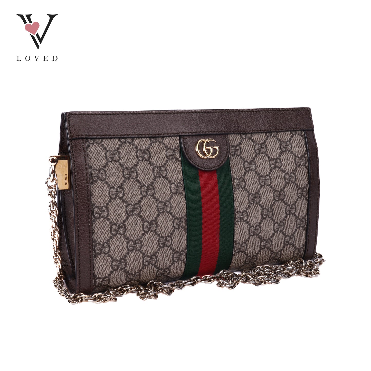 GG Supreme Sherry Line Ophidia Small Shoulder Bag
