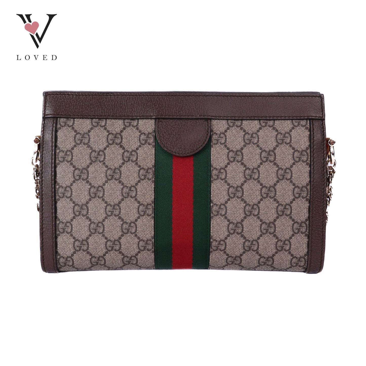 GG Supreme Sherry Line Ophidia Small Shoulder Bag