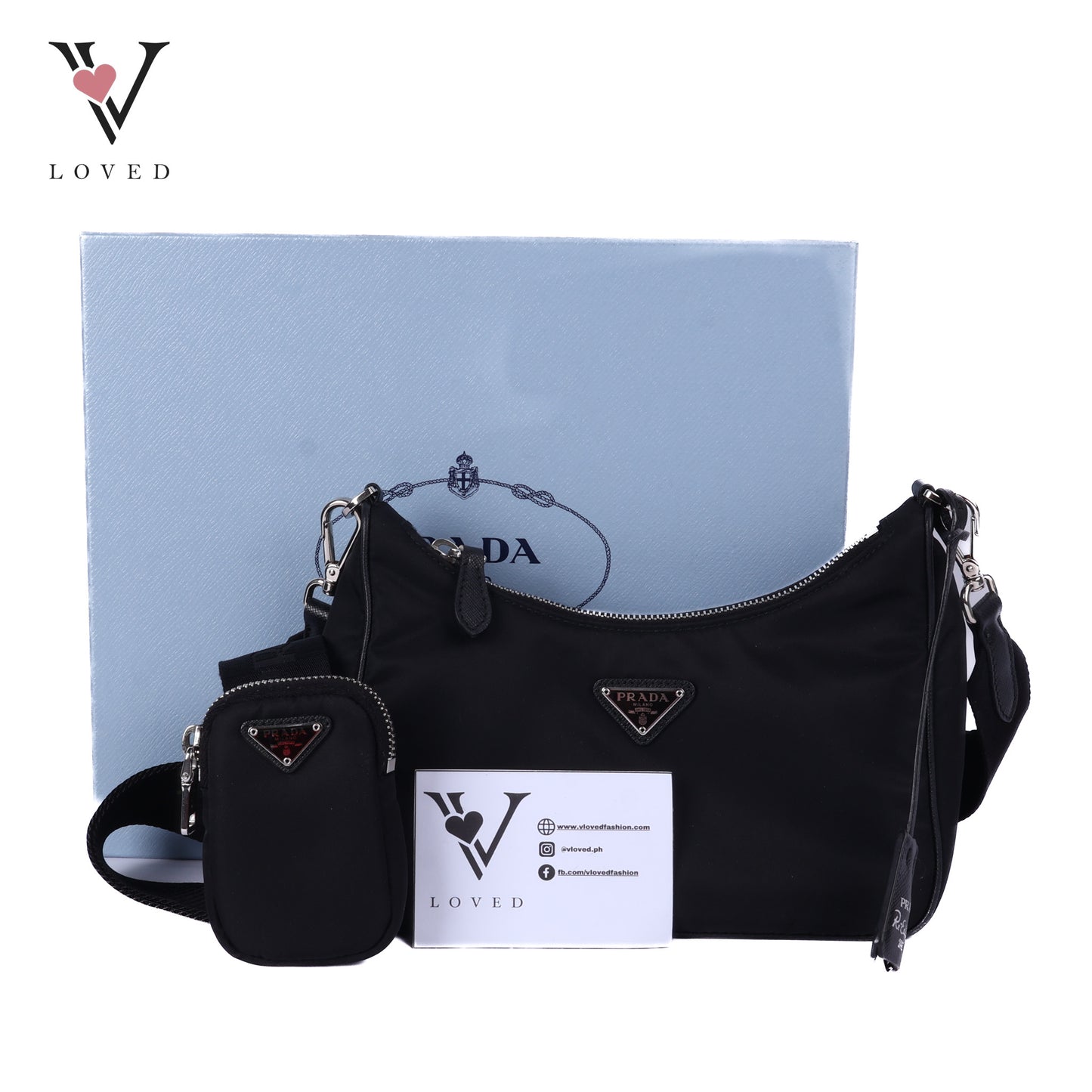 Black Nylon Re-Edition 2005 Shoulder Bag