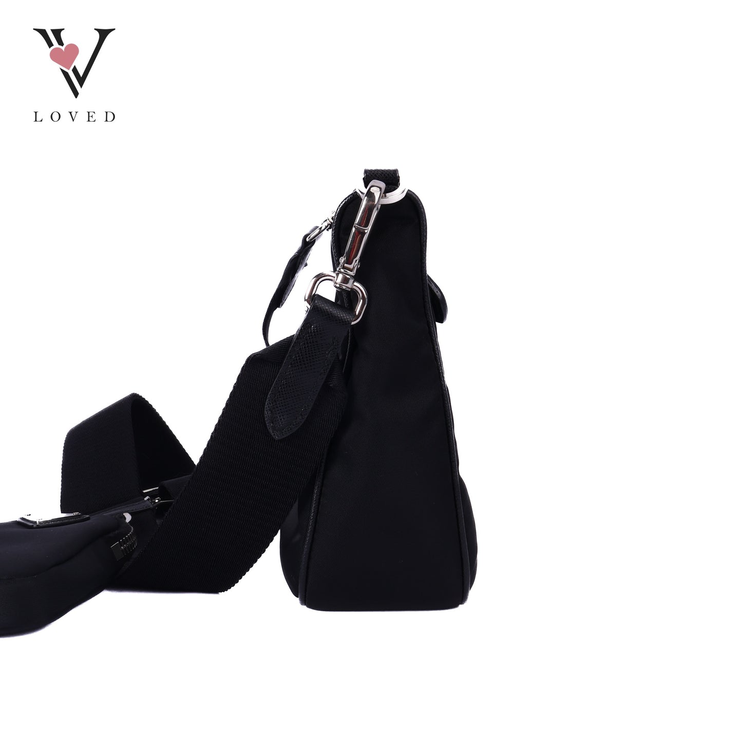 Black Nylon Re-Edition 2005 Shoulder Bag