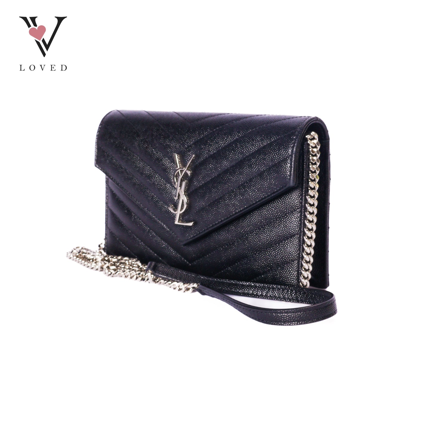 Cassandre Envelope Wallet On Chain Black Small