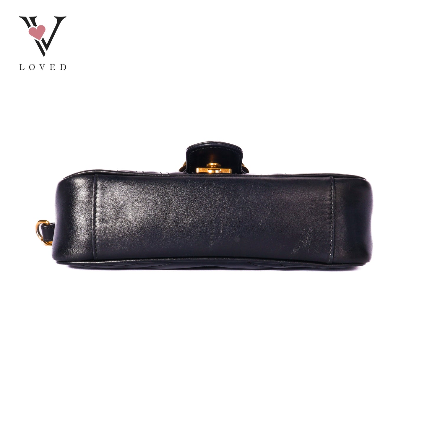 Marmont Mini Shoulder Bag in Black Leather