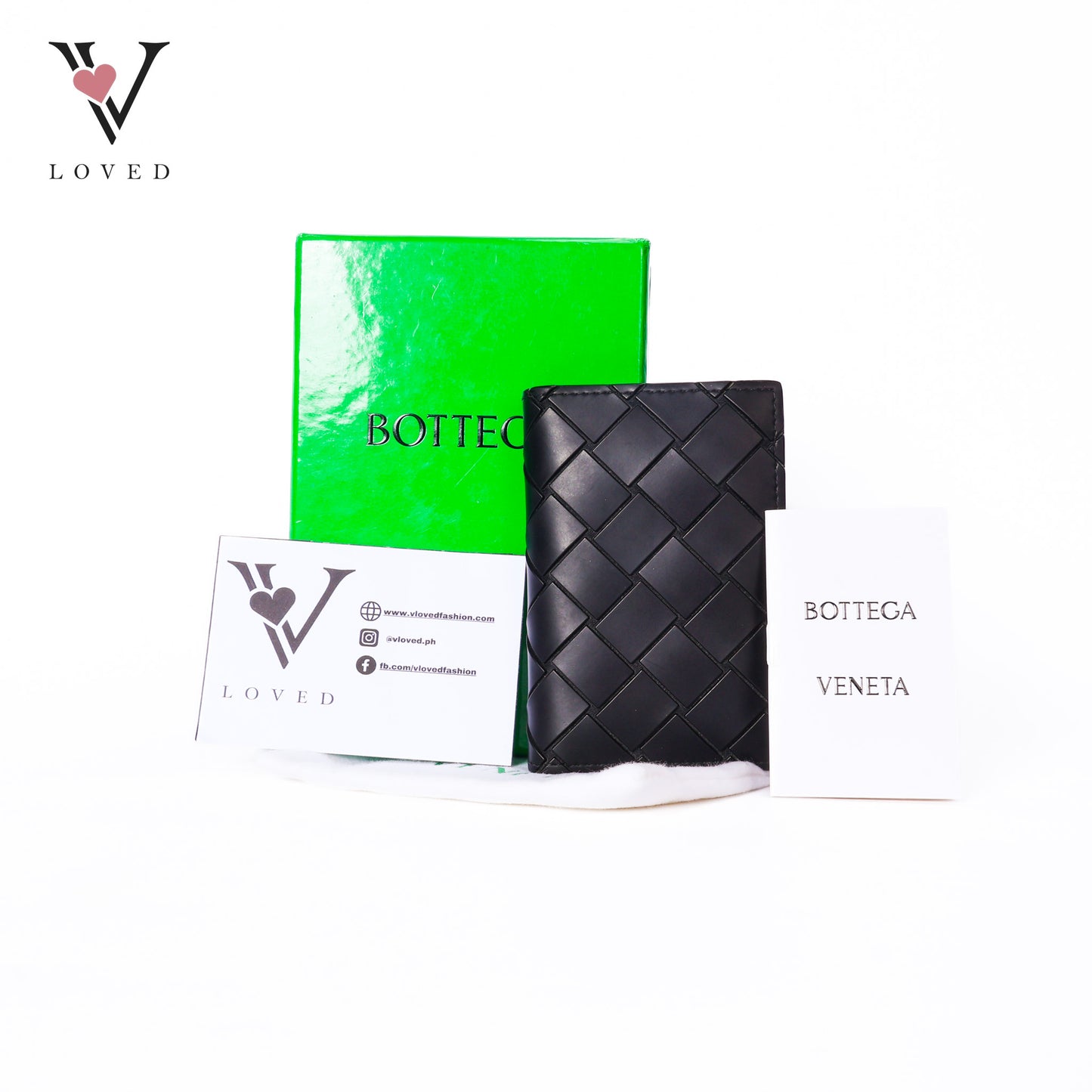 Intrecciato Flap Card Case