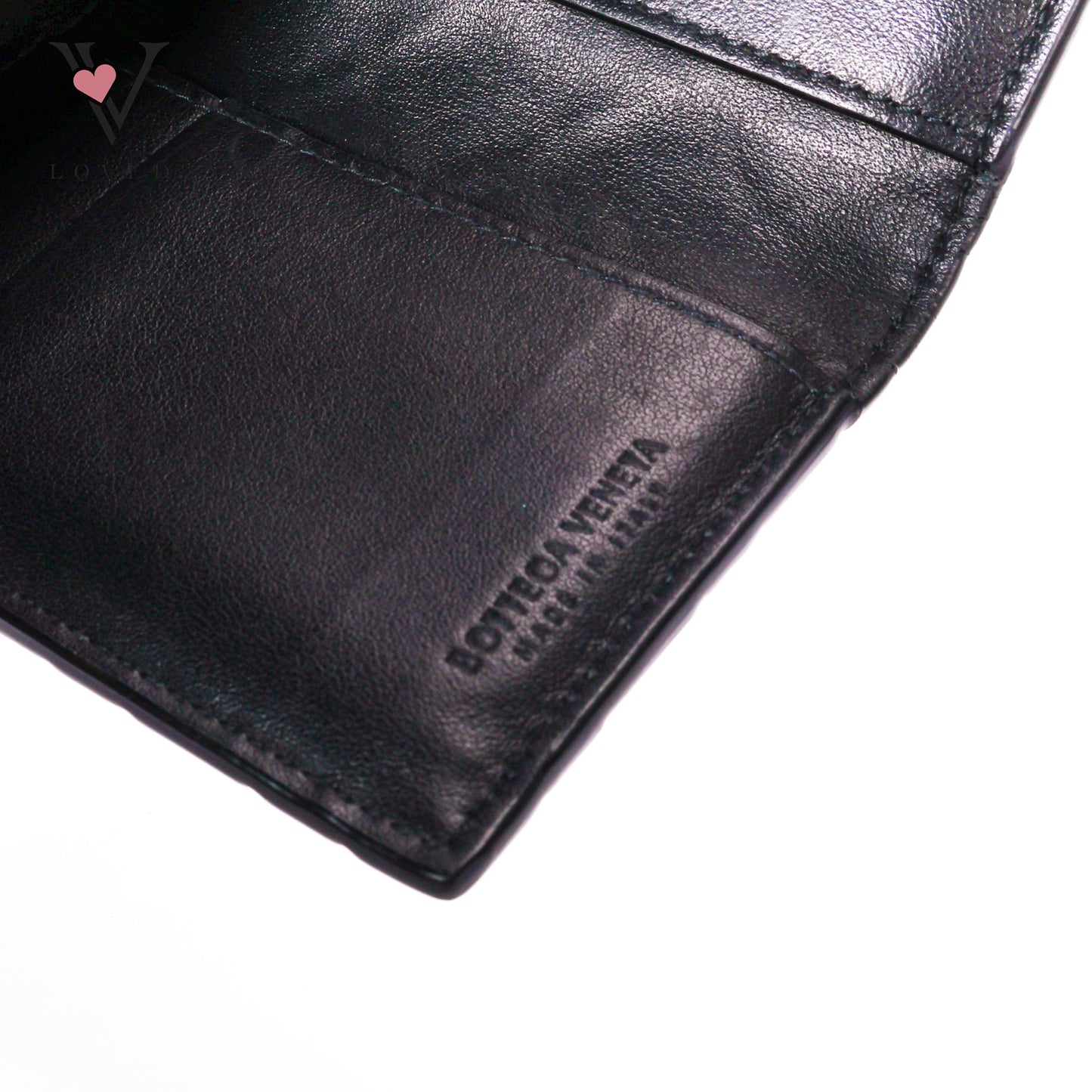 Intrecciato Flap Card Case