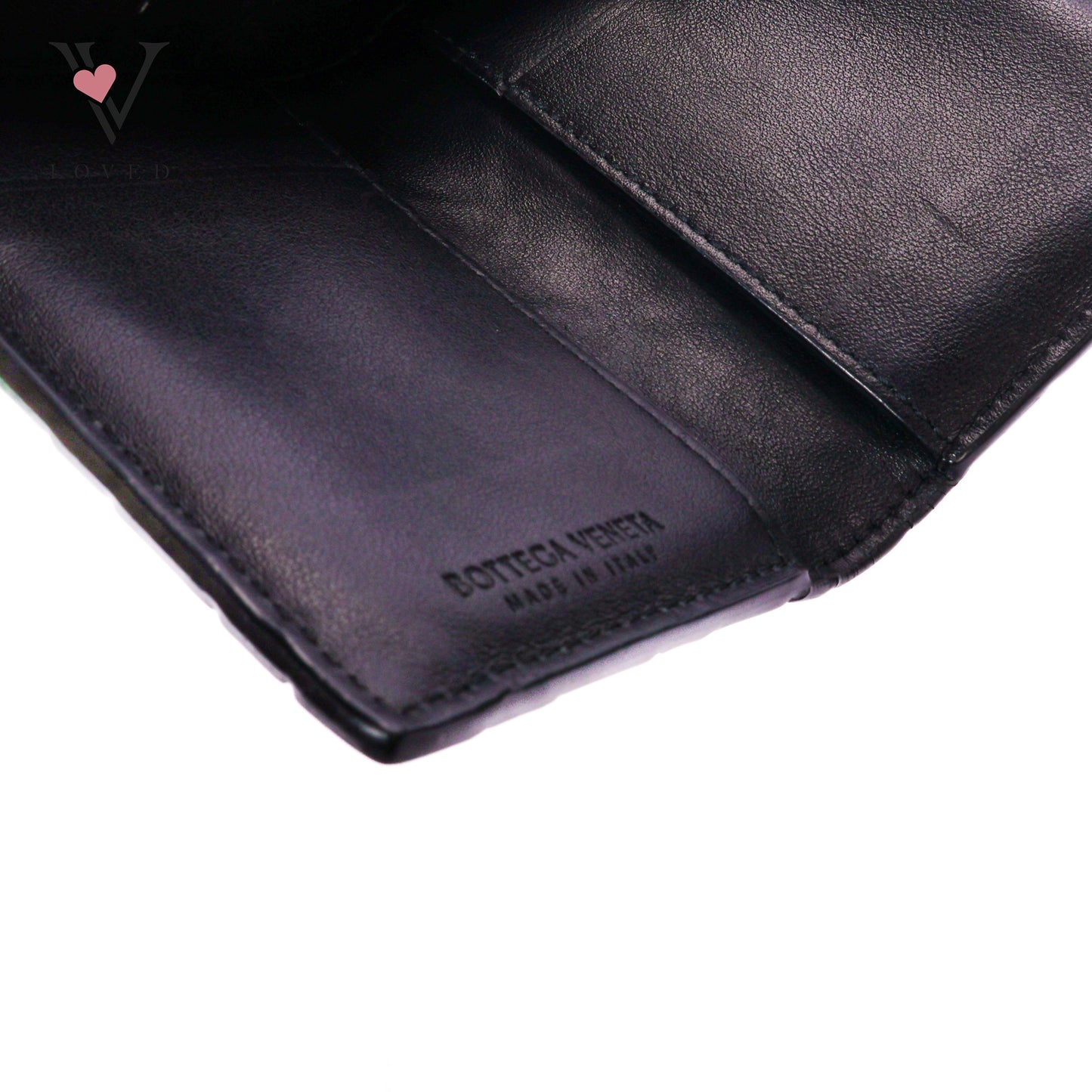 Intrecciato Flap Card Case