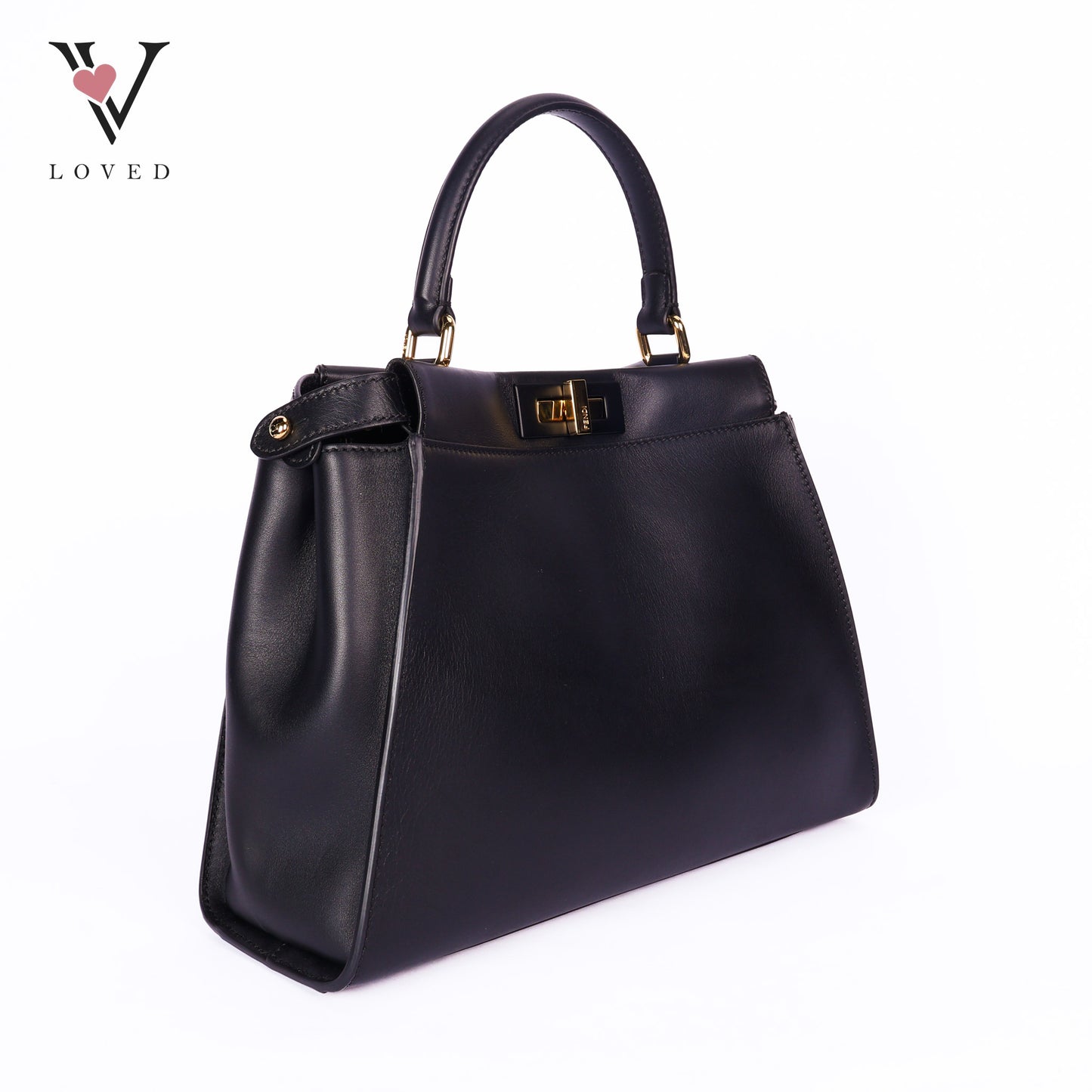 Peekaboo Soft Large Leather Black